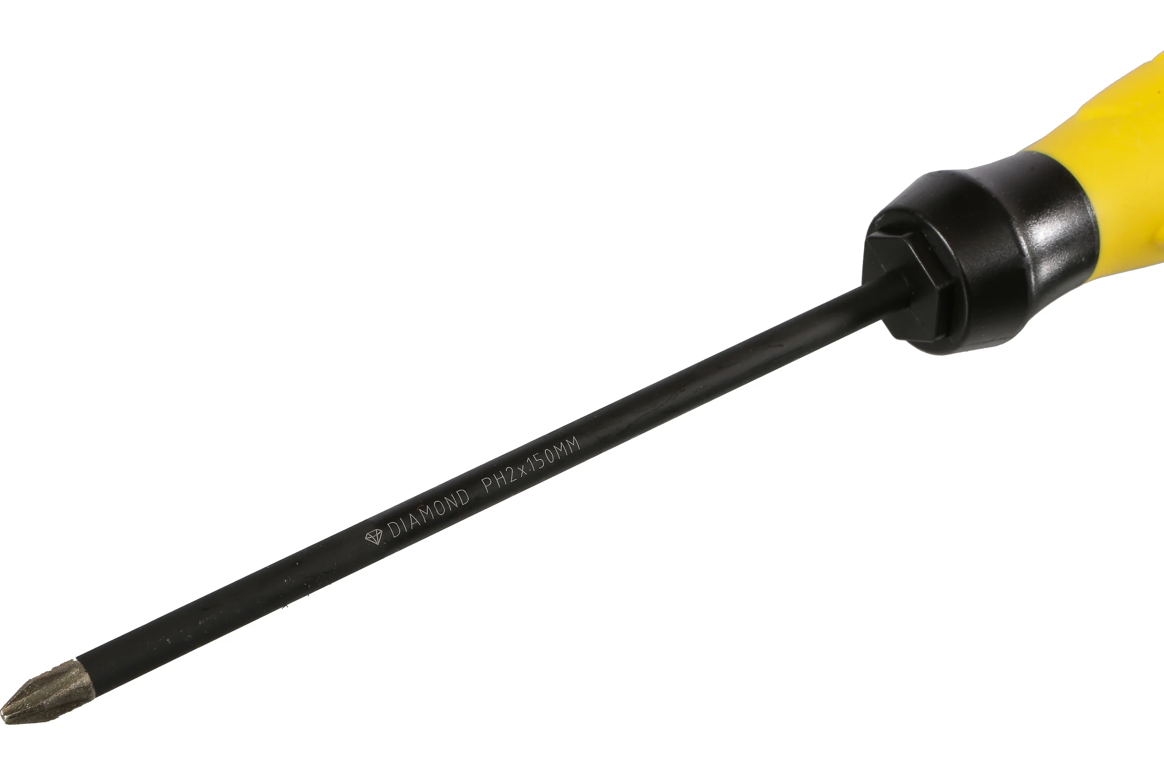 Крестовая отвертка Hanskonner 2x150 алмазный наконечник, твердость 59 HRC, S2, HK1040-16-PH2-150