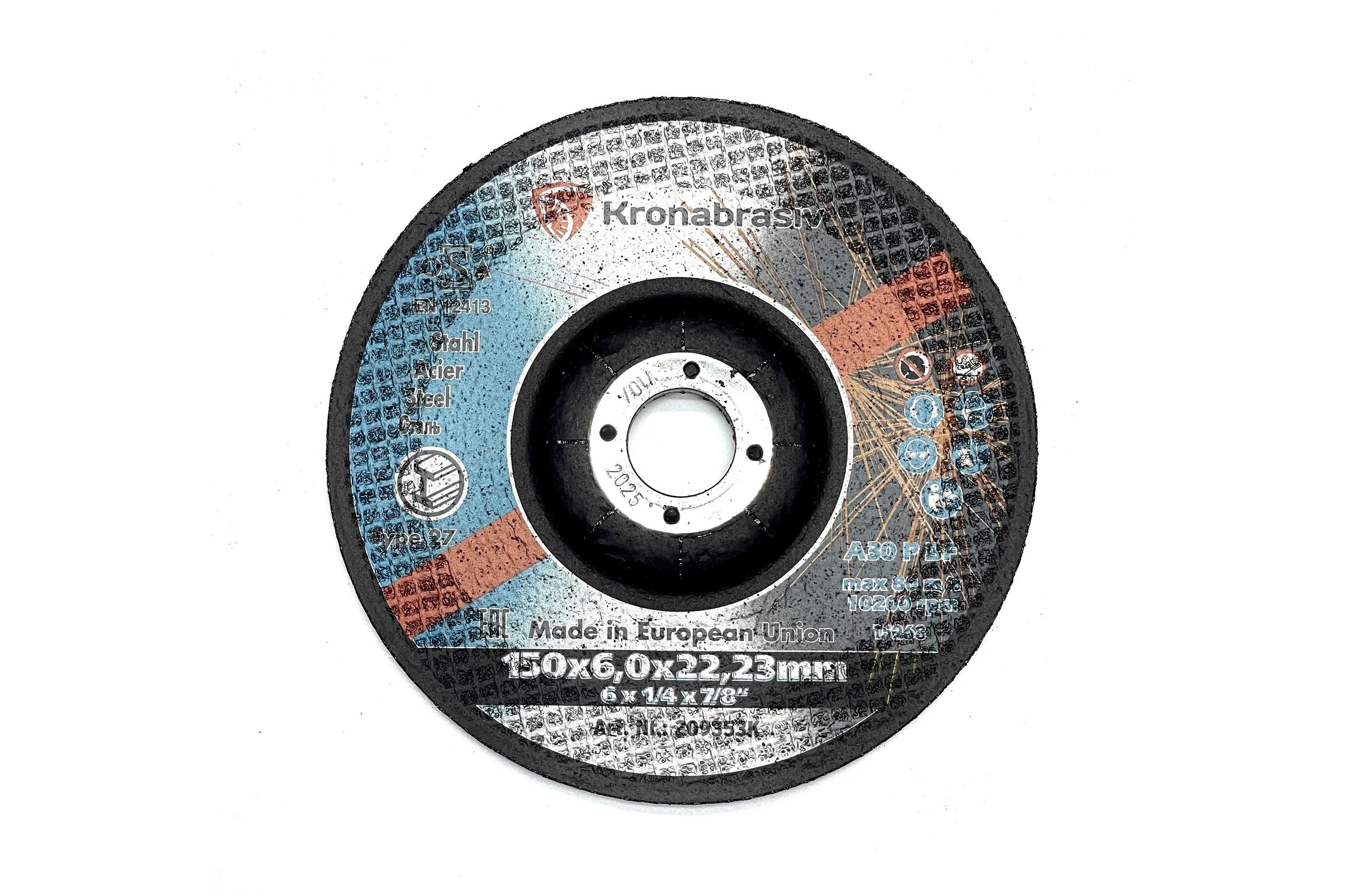 Диск зачистной KRONABRASIV 150х6.0х22.23 ECO, сталь 209353K
