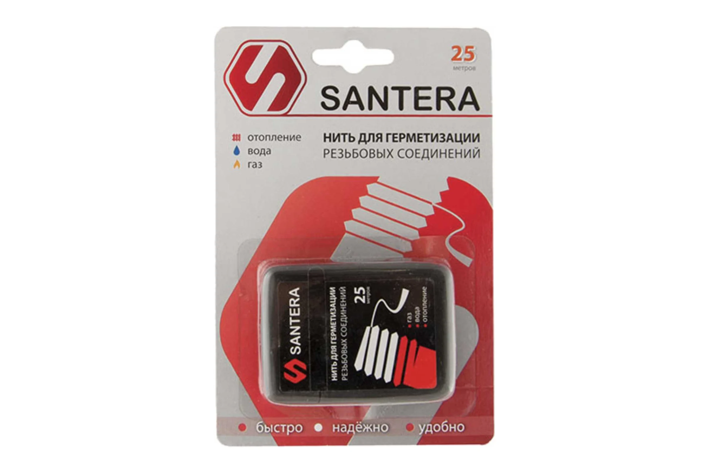 Нить полиамидная с силиконом SANTERA ST San-Lock 25м ST2540