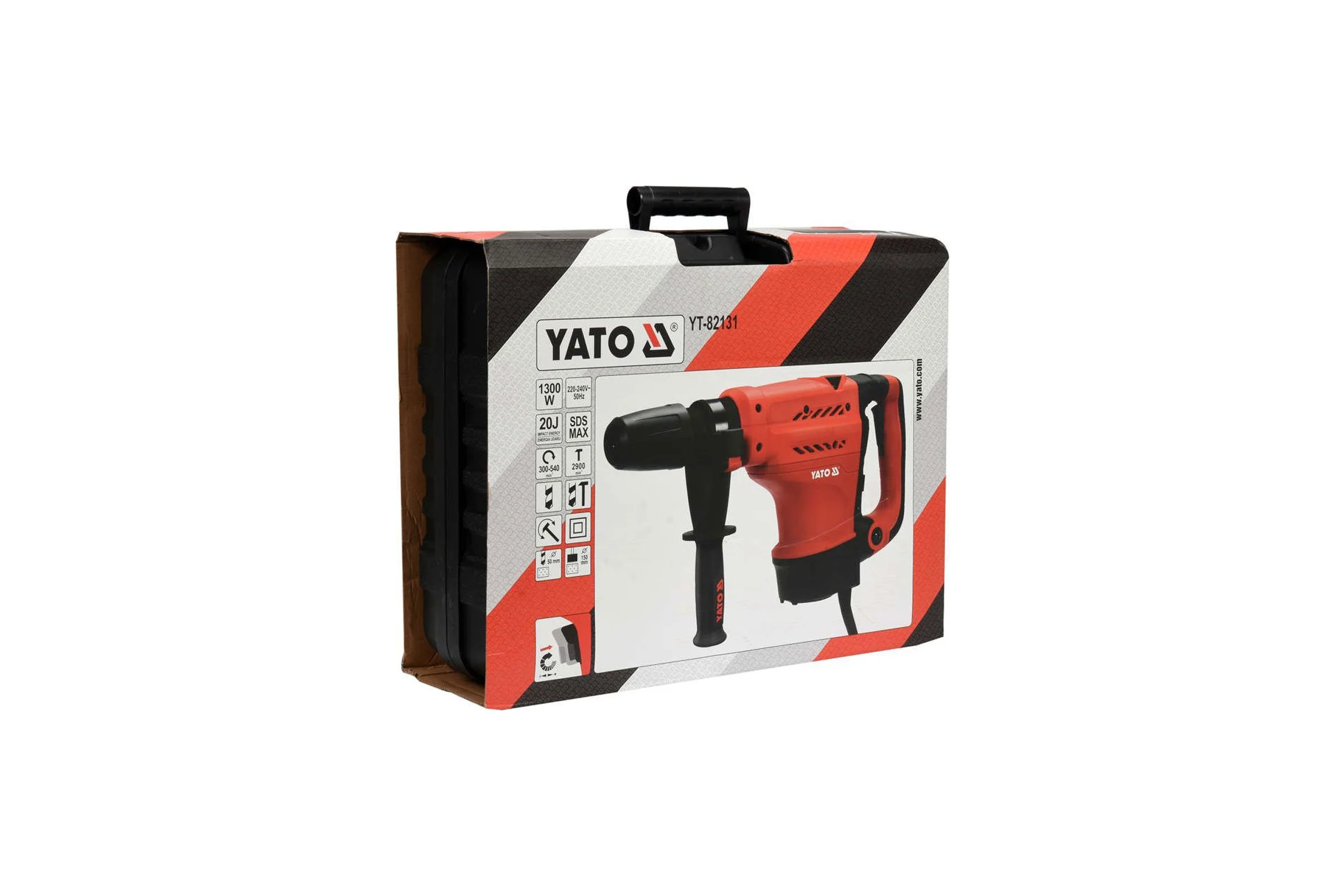 Электрический перфоратор YATO SDS MAX, 20 Дж, 1300 Вт YT-82131 370282131 092 1
