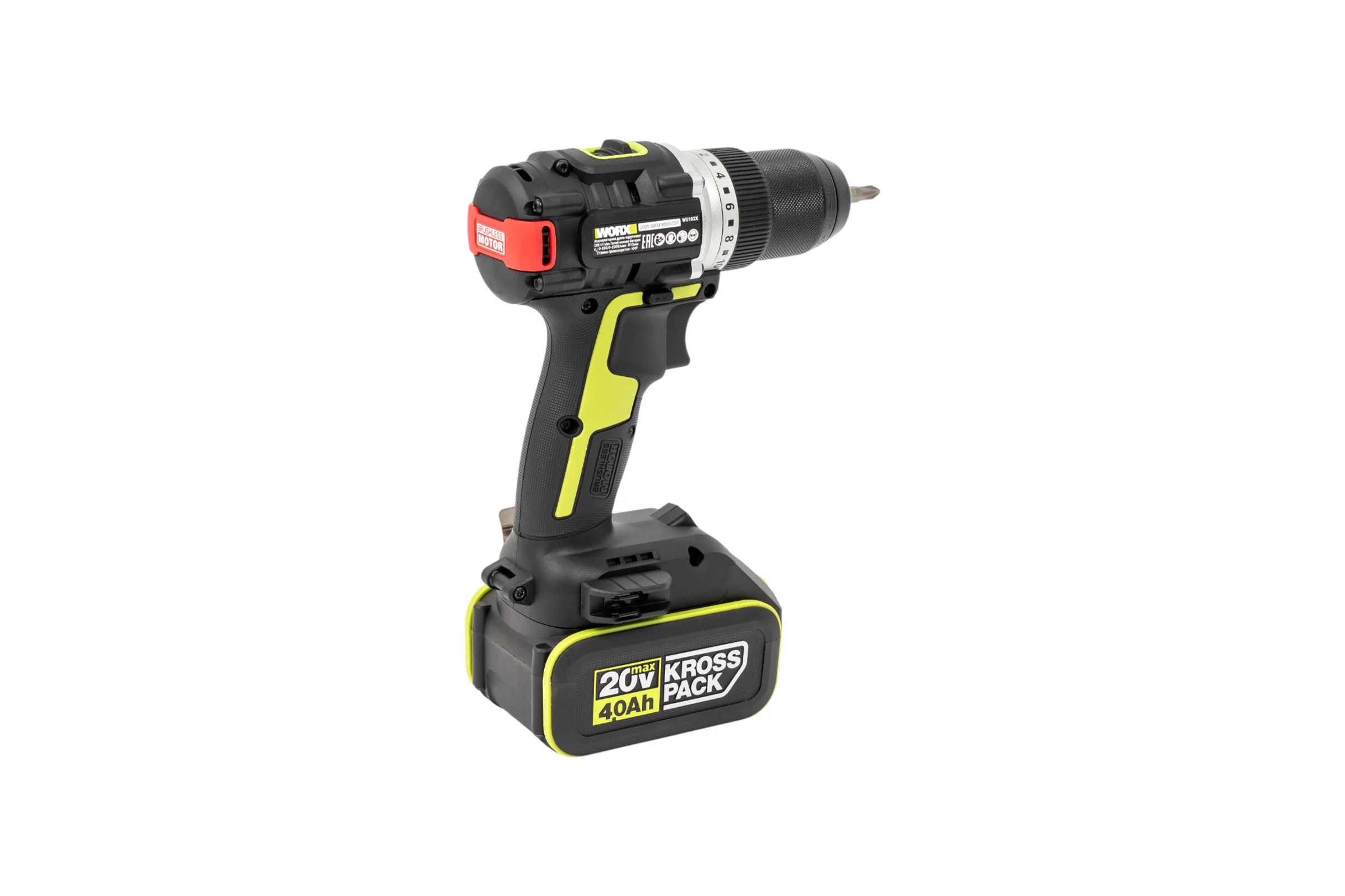 Аккумуляторная дрель-шуруповерт WORX Professional WU182X.2