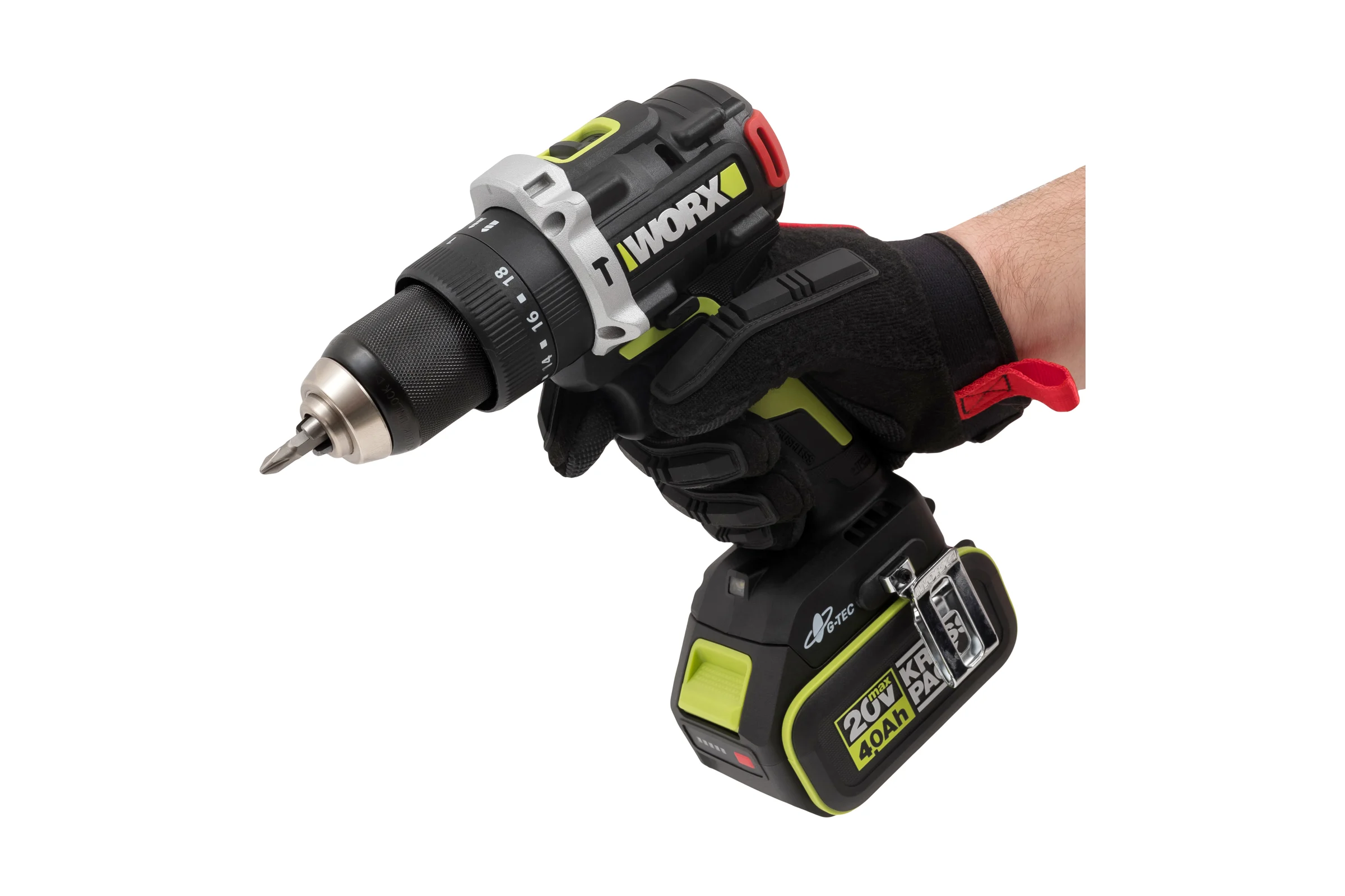 Аккумуляторная ударная дрель-шуруповерт WORX Professional WU373.2