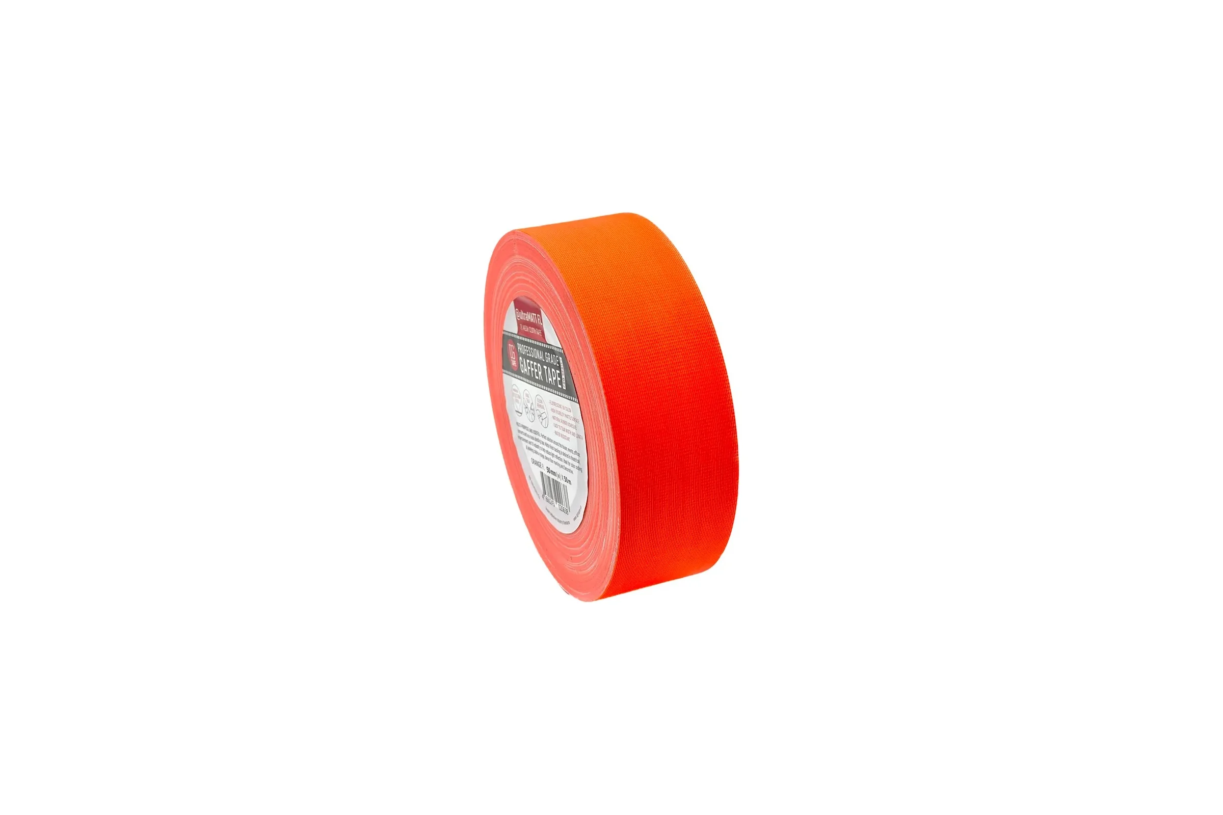 Клейкая лента DGTAPE ultraMATT - Гаффа тейп 50мм/50м - Оранжевый (светится в ультрафиолете) UMF50/50/O