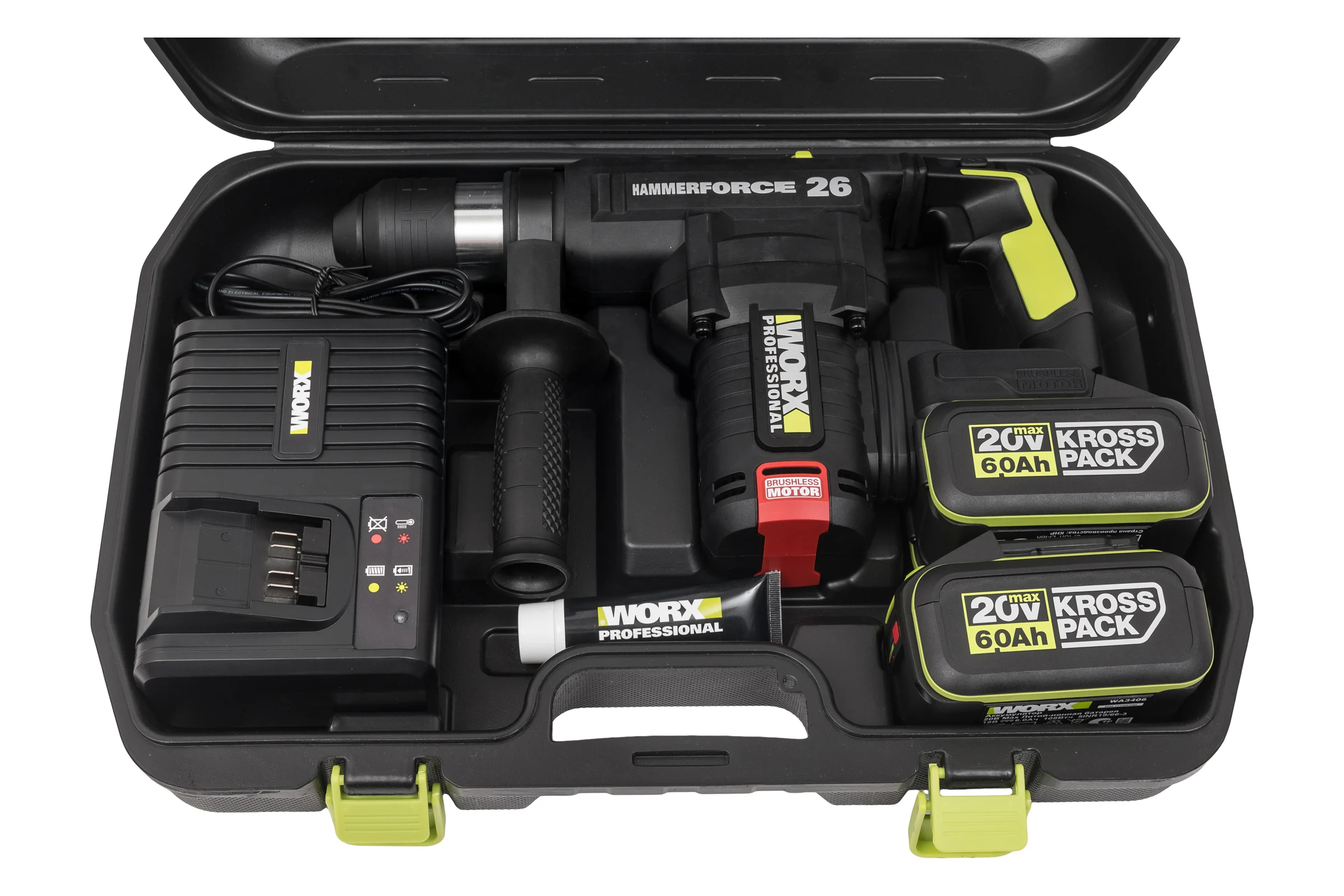 Аккумуляторный перфоратор WORX Professional WU399.2