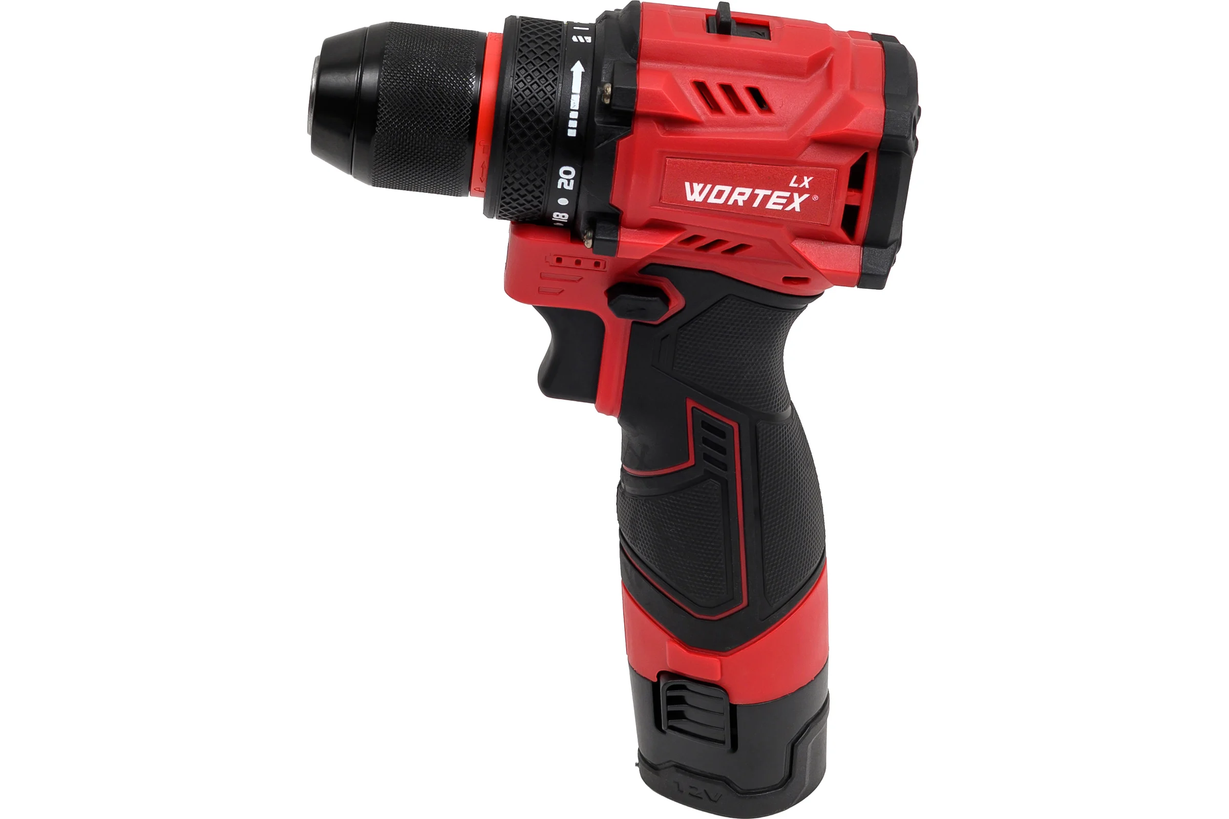 Аккумуляторная бесщеточная дрель-шуруповерт WORTEX LX BD 1220 DLi 12В, 30 Нм, 2*1.5 Ач, патрон 10 мм, 1333699