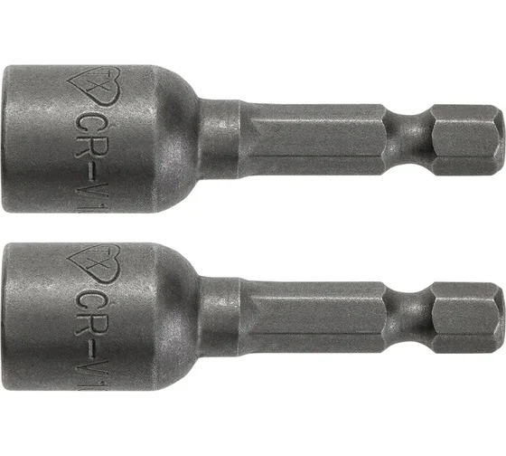 Насадка торцевая с магнитом (2 шт; 10 мм; 1/4") HOEGERT TECHNIK HT1S458