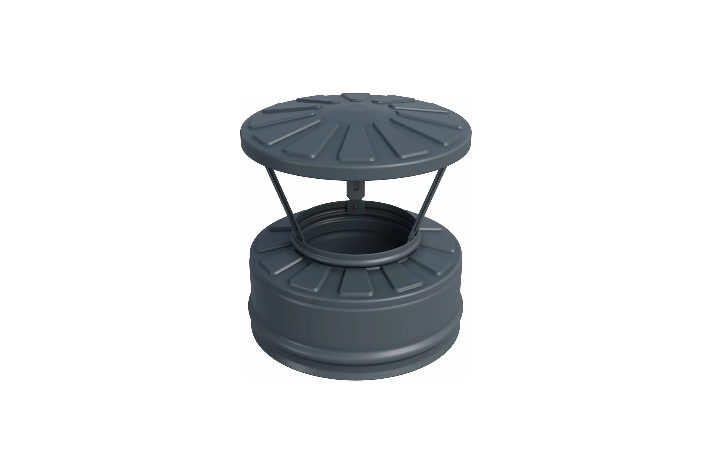 Оголовок Металлик и Ко 210x150, Оц 0.50 AISI 430 0.50, конденсат, RAL 7024 п о О0000067104