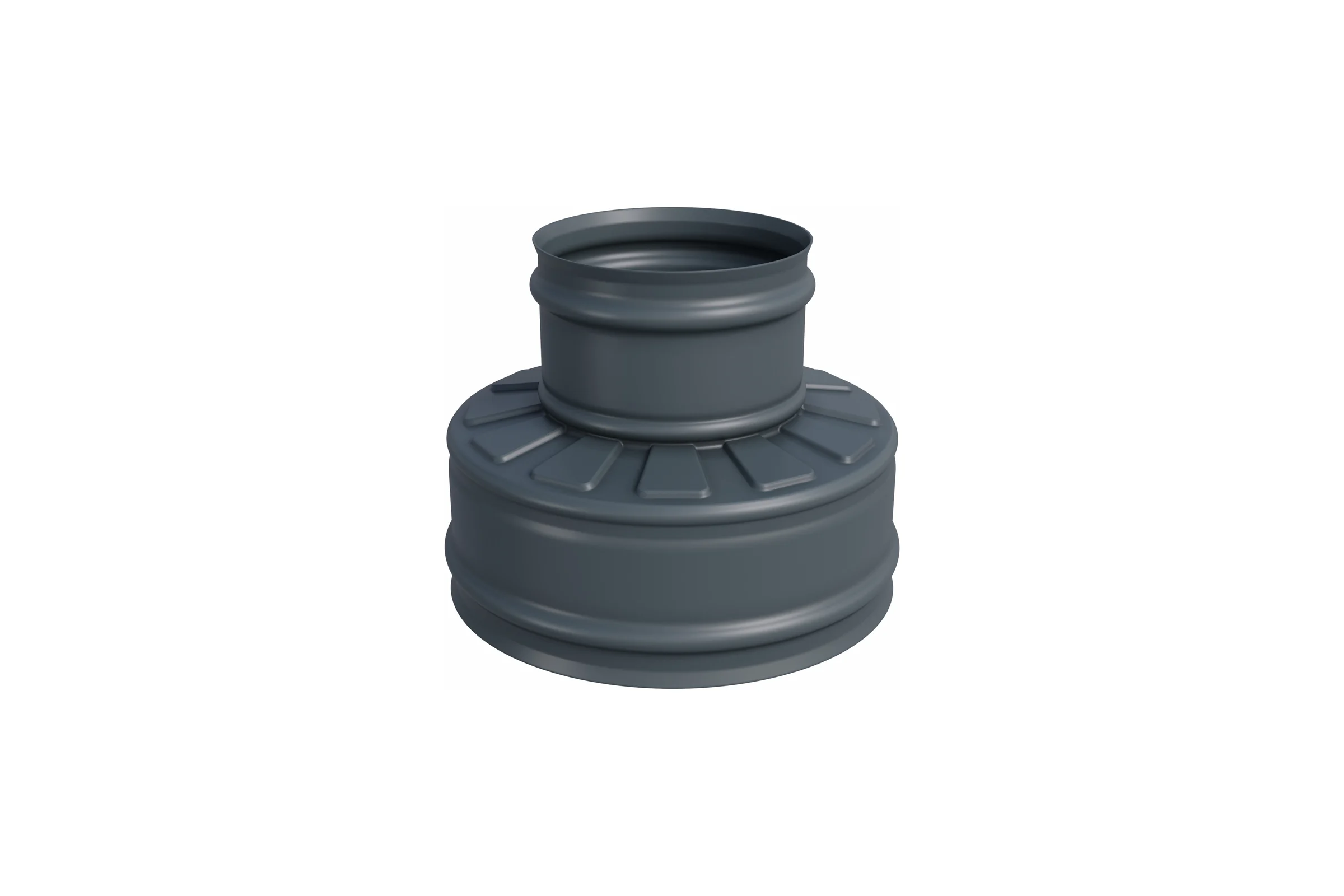 Оголовок без зонта Металлик и Ко 210x150, Оц 0.50 AISI 430 0.50, конденсат, RAL 7024 п о О0000082290