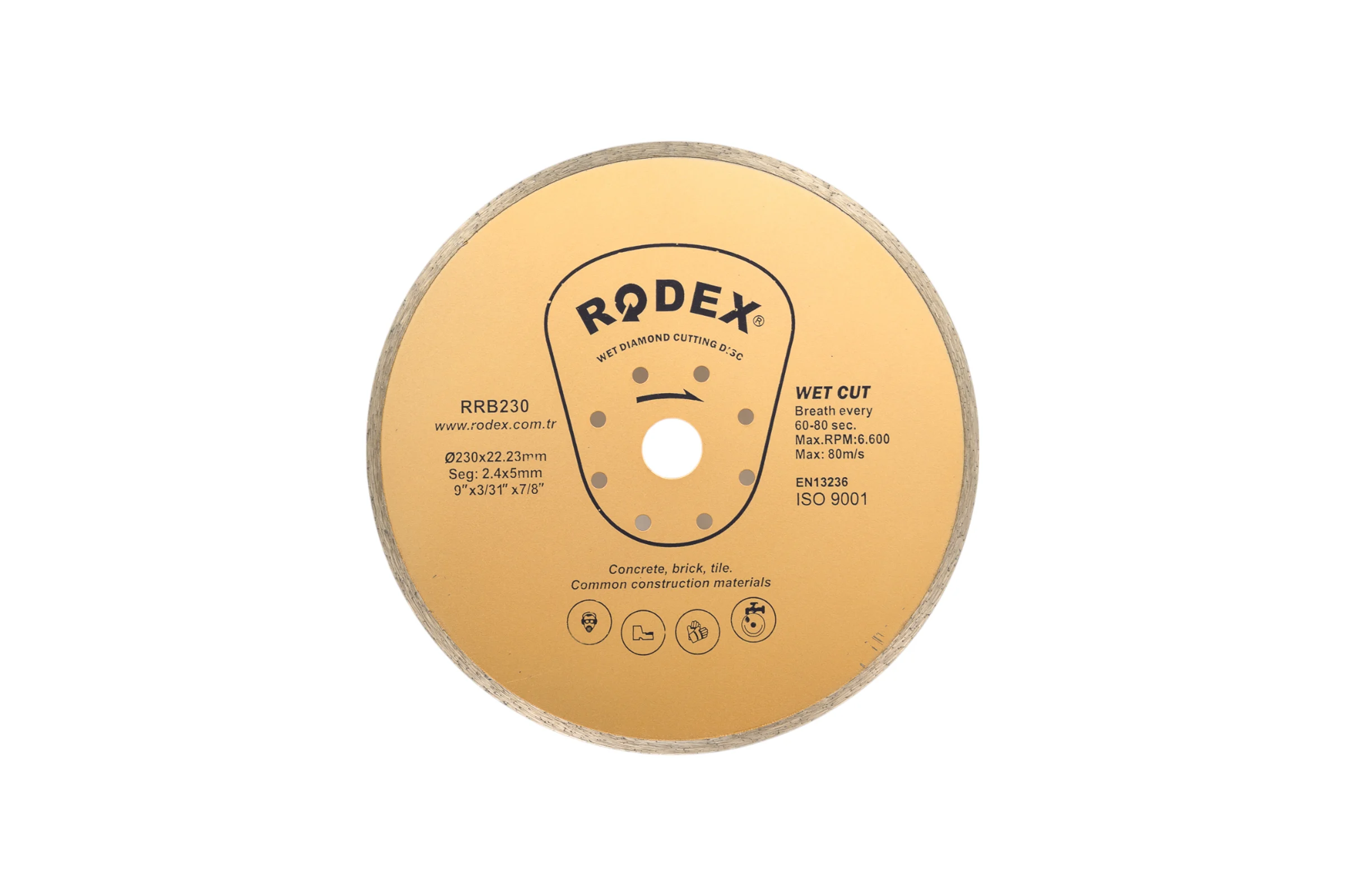Алмазный отрезной диск RODEX 230х22.2 мм RRB230