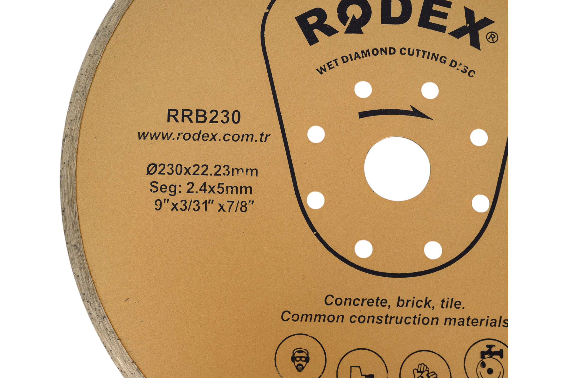 Алмазный отрезной диск RODEX 230х22.2 мм RRB230