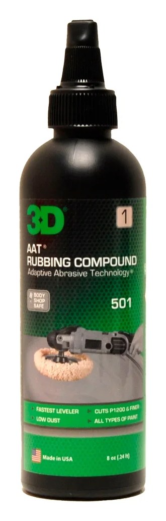 Абразивная паста AAT 501 Rubbing Compound 501OZ08 0.24 л 3D 020559