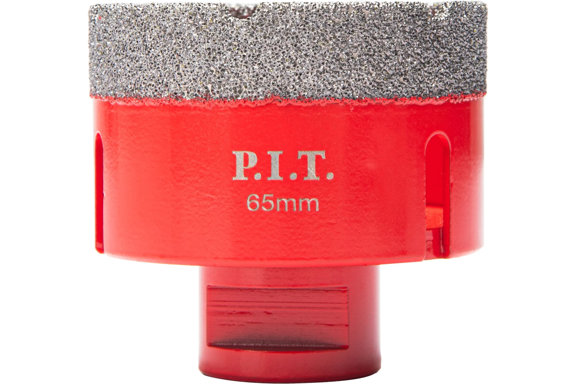 Коронка алмазная по керамограниту P.I.T. 65 мм, M14, сухое сверление, вакуумная пайка AMAS18-0065