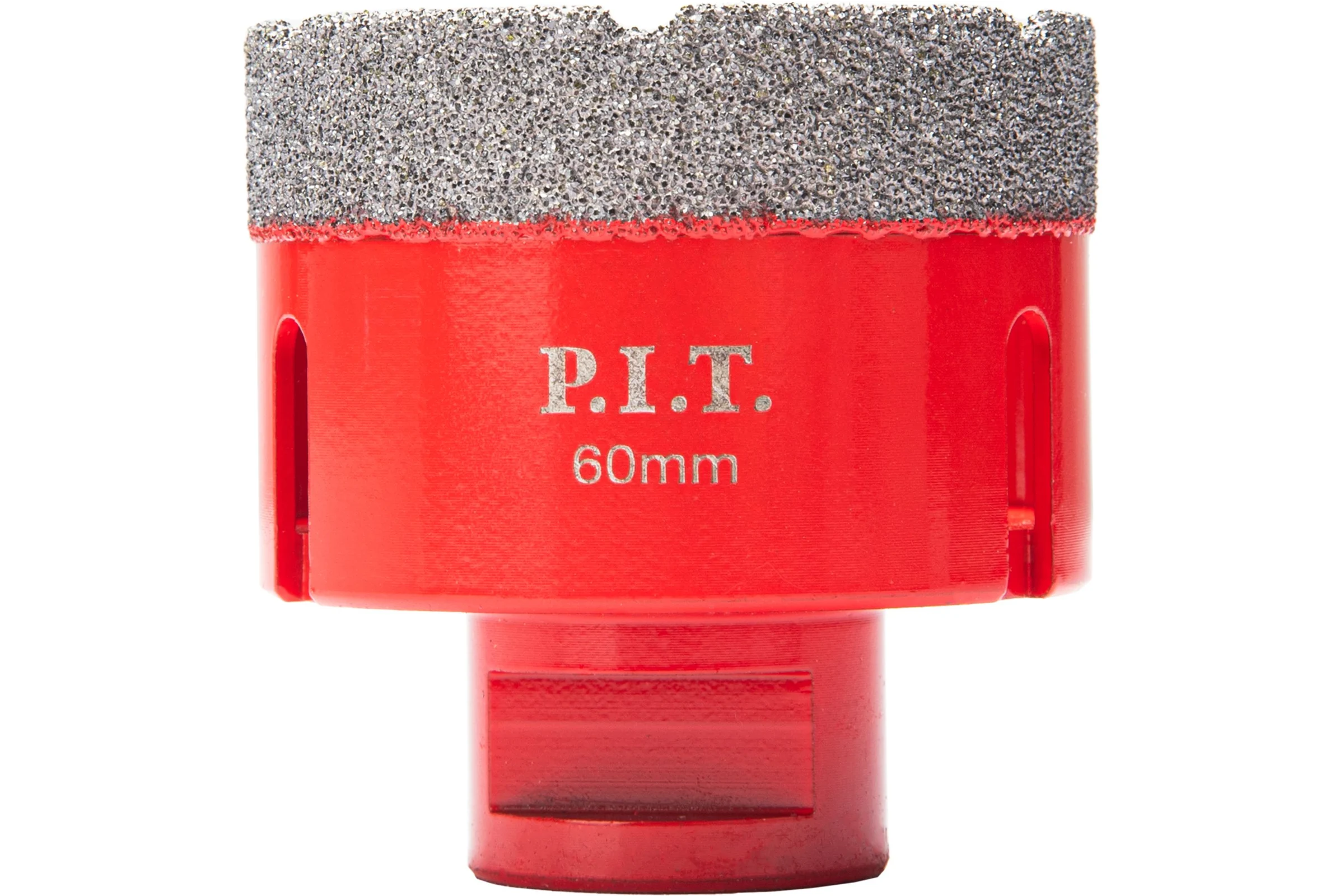 Коронка алмазная по керамограниту P.I.T. 60 мм, M14, сухое сверление, вакуумная пайка AMAS18-0060