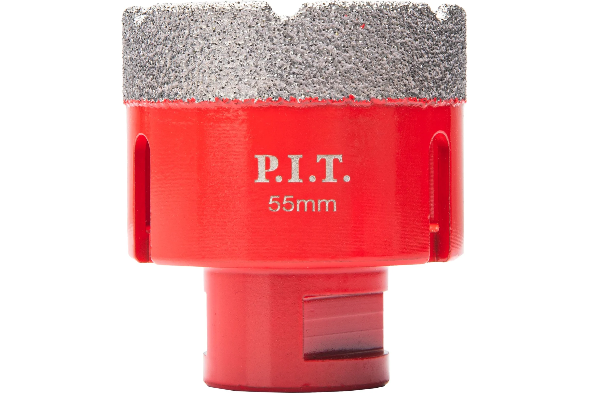 Коронка алмазная по керамограниту P.I.T. 55 мм, M14, сухое сверление, вакуумная пайка AMAS18-0055