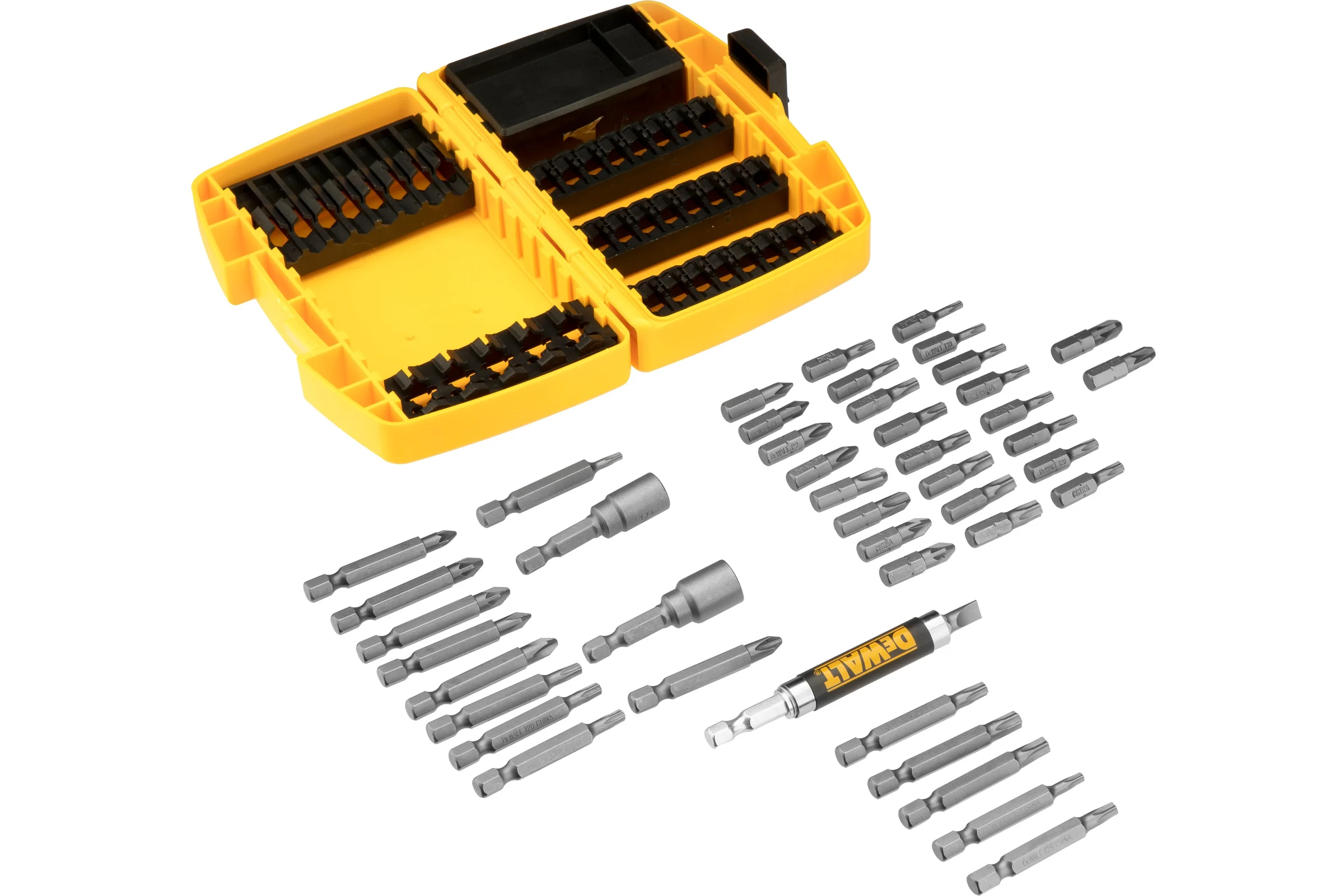 Набор бит в кейсе DEWALT DT71572, ToughCase 45 предметов DT71572-QZ
