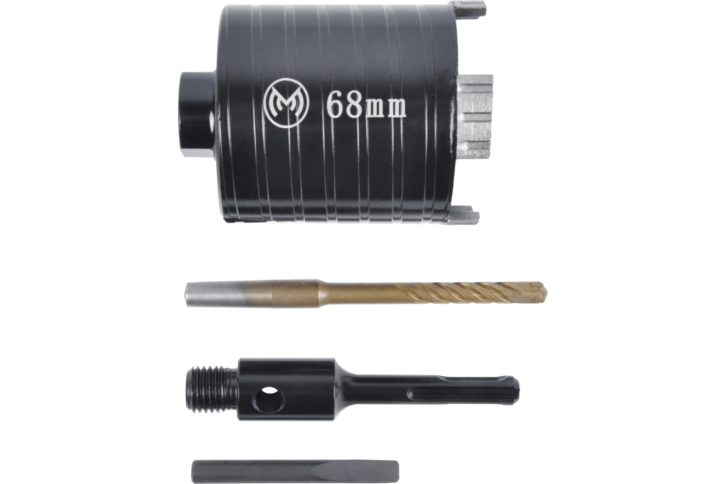 Коронка алмазная по бетону MONOGRAM 68 мм 4 турбосегмента безударная 108-162