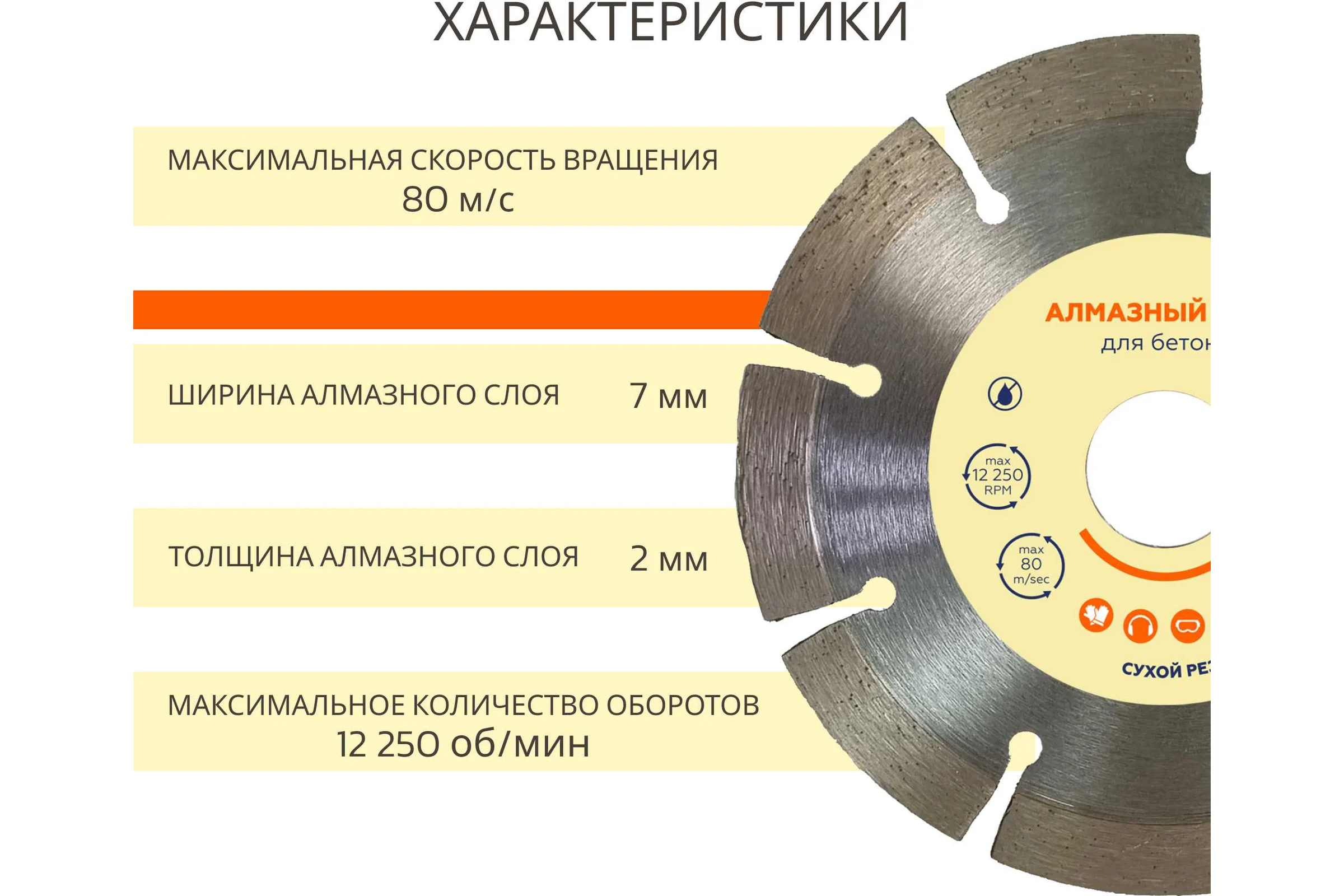 Алмазный диск Flexione 125x22.2мм бетон NB 50000334