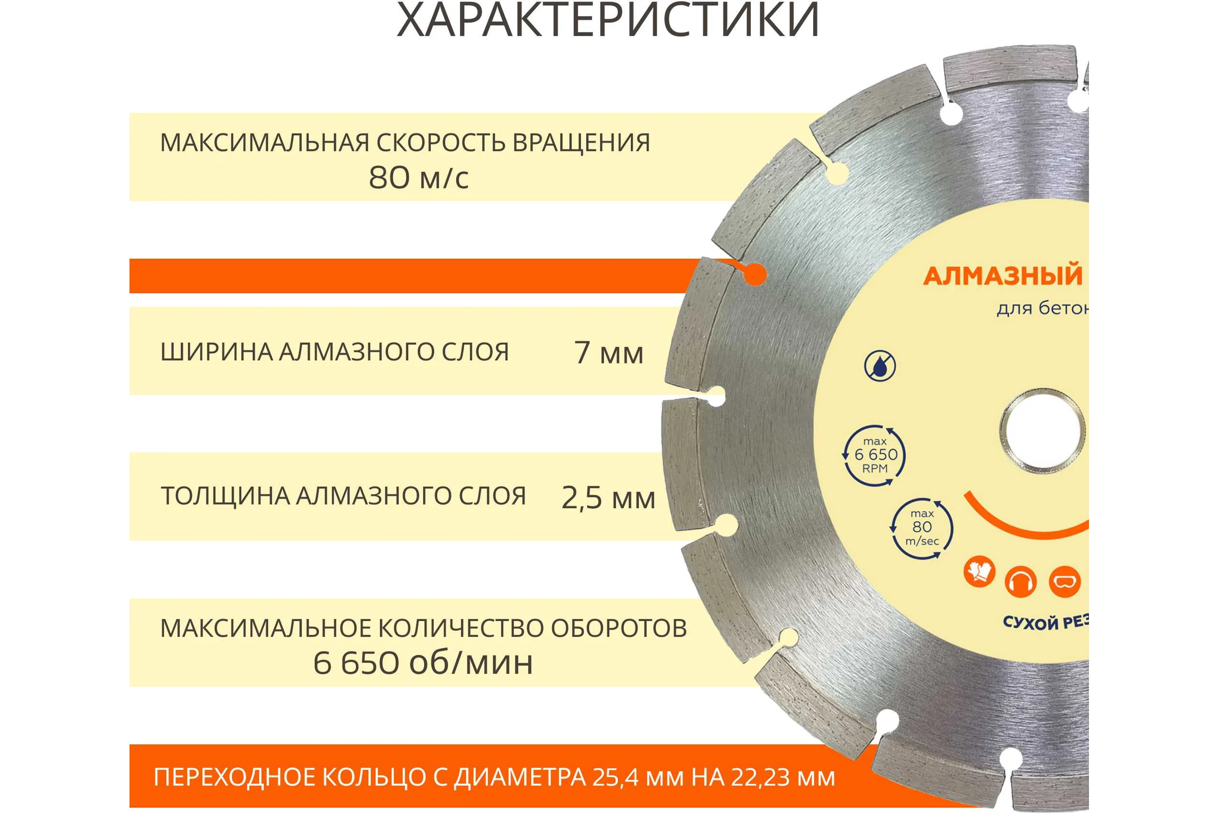 Алмазный диск Flexione 230x22.2мм Бетон NB 50000337