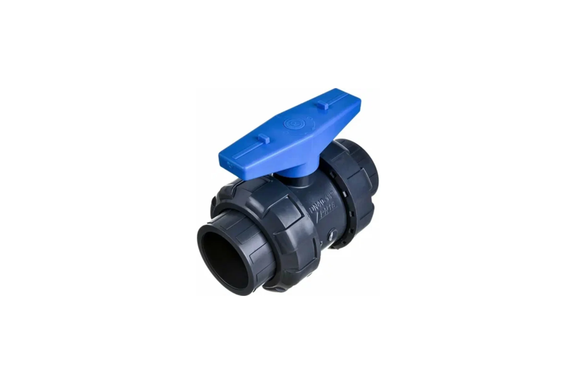 Кран шаровой AQUAVIVA НПВХ DN 63 резьба ВР 2 уплотнение TPV AQVBVE063 54741