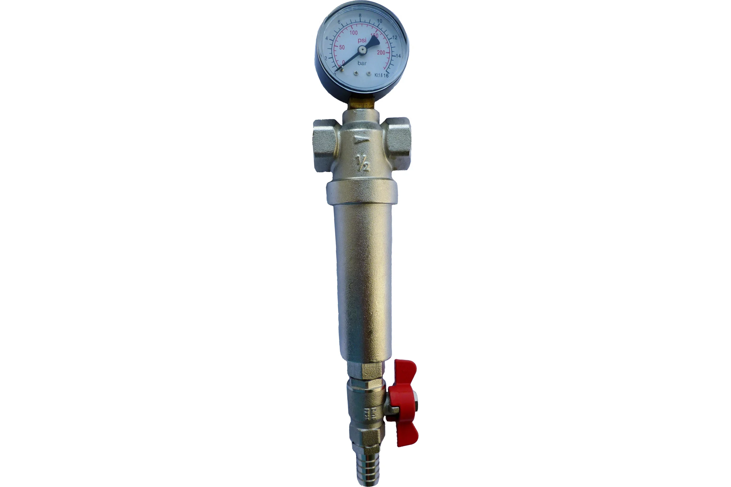 Фильтр механический самопромывной с манометром KROMWELL 1 KW.F60206