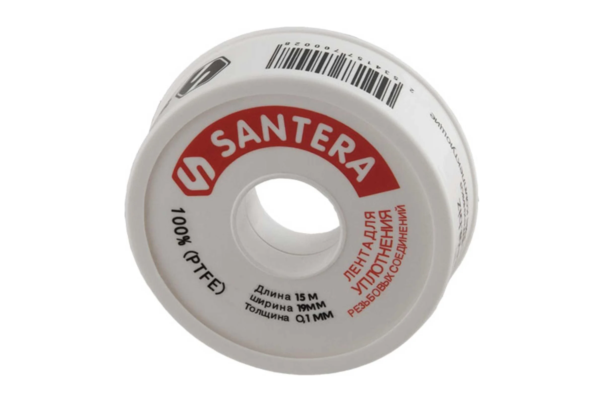Фум лента SANTERA 19 мм, 0.1 мм, 15 м, ST2530