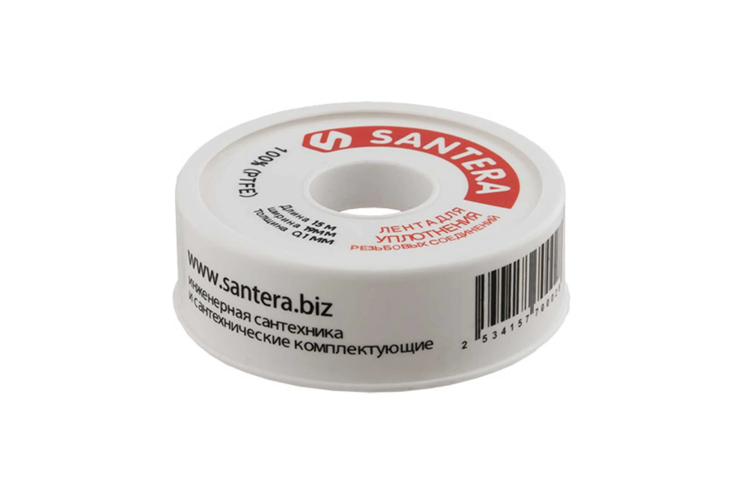 Фум лента SANTERA 19 мм, 0.1 мм, 15 м, ST2530