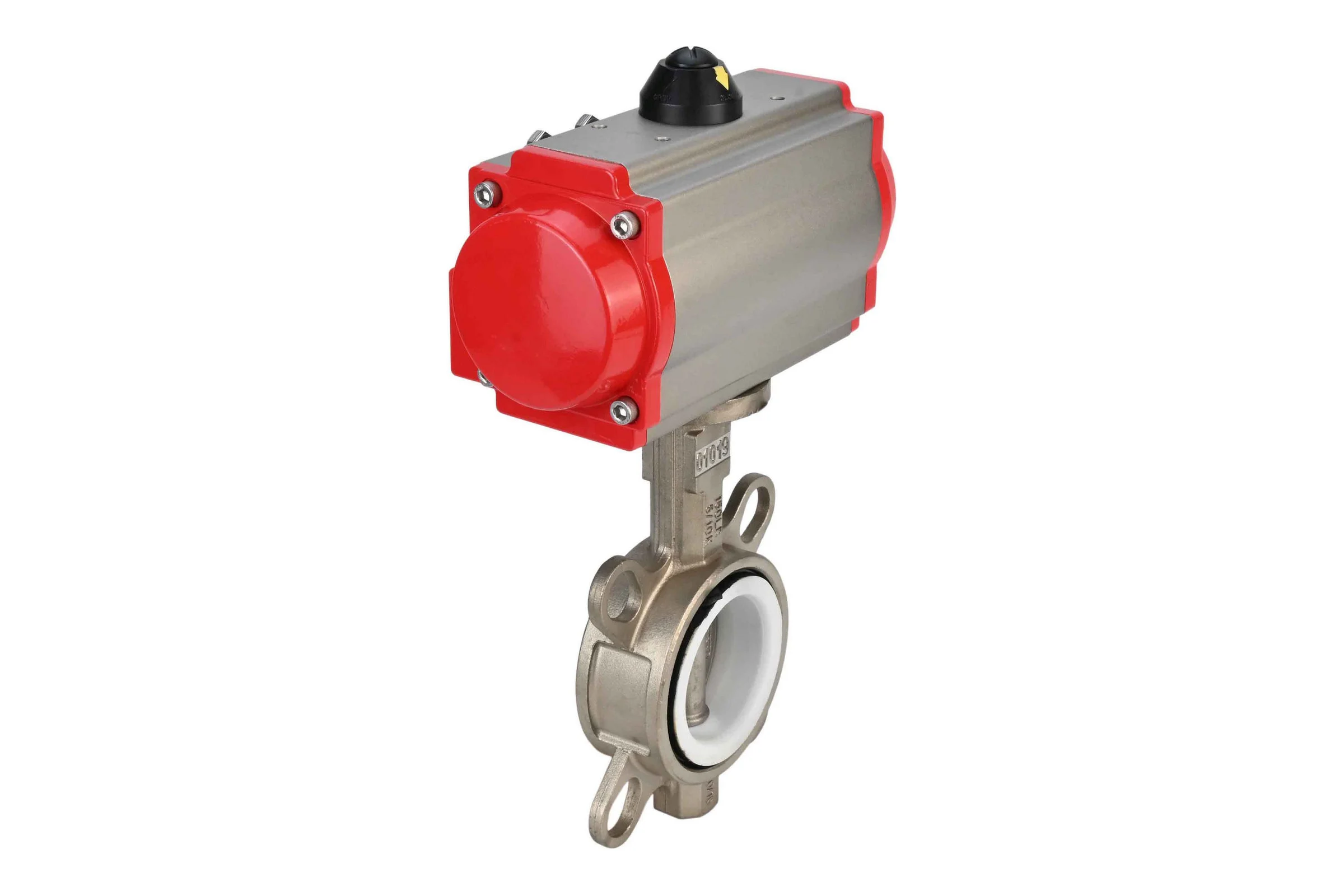 Затвор DN.ru 316L-316L-PTFE Ду125 Ру16 с пневмоприводом D050-01613