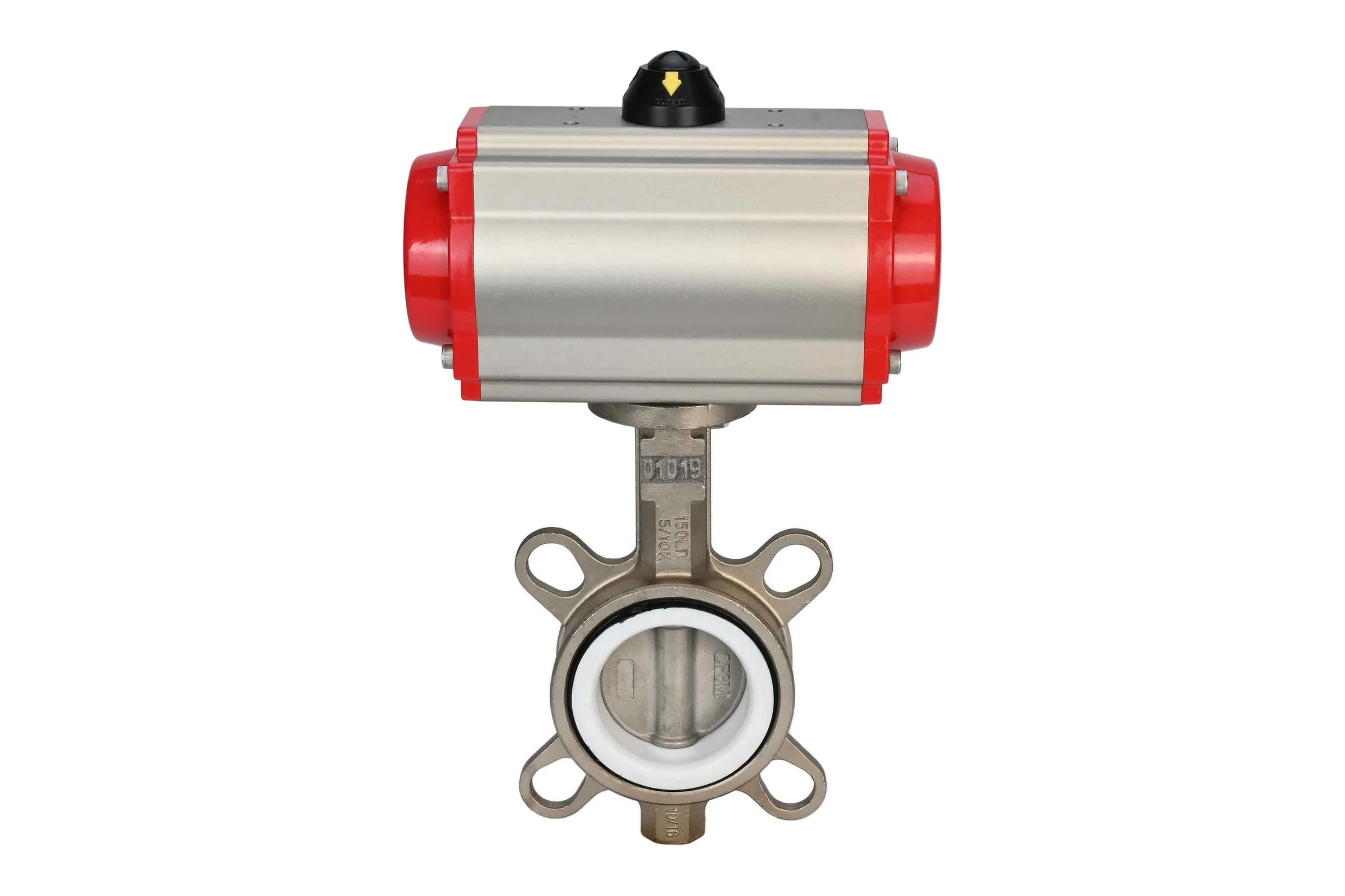 Затвор DN.ru 316L-316L-PTFE Ду125 Ру16 с пневмоприводом D050-01613
