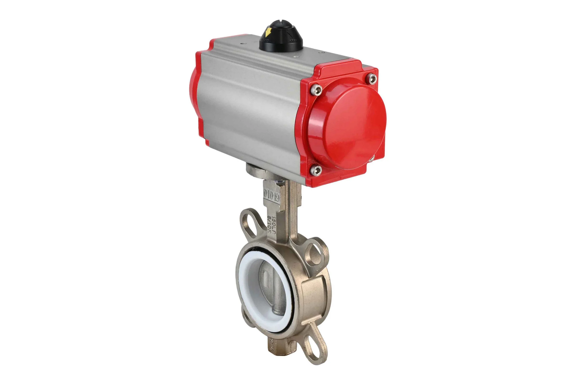 Затвор DN.ru 316L-316L-PTFE Ду125 Ру16 с пневмоприводом D050-01613