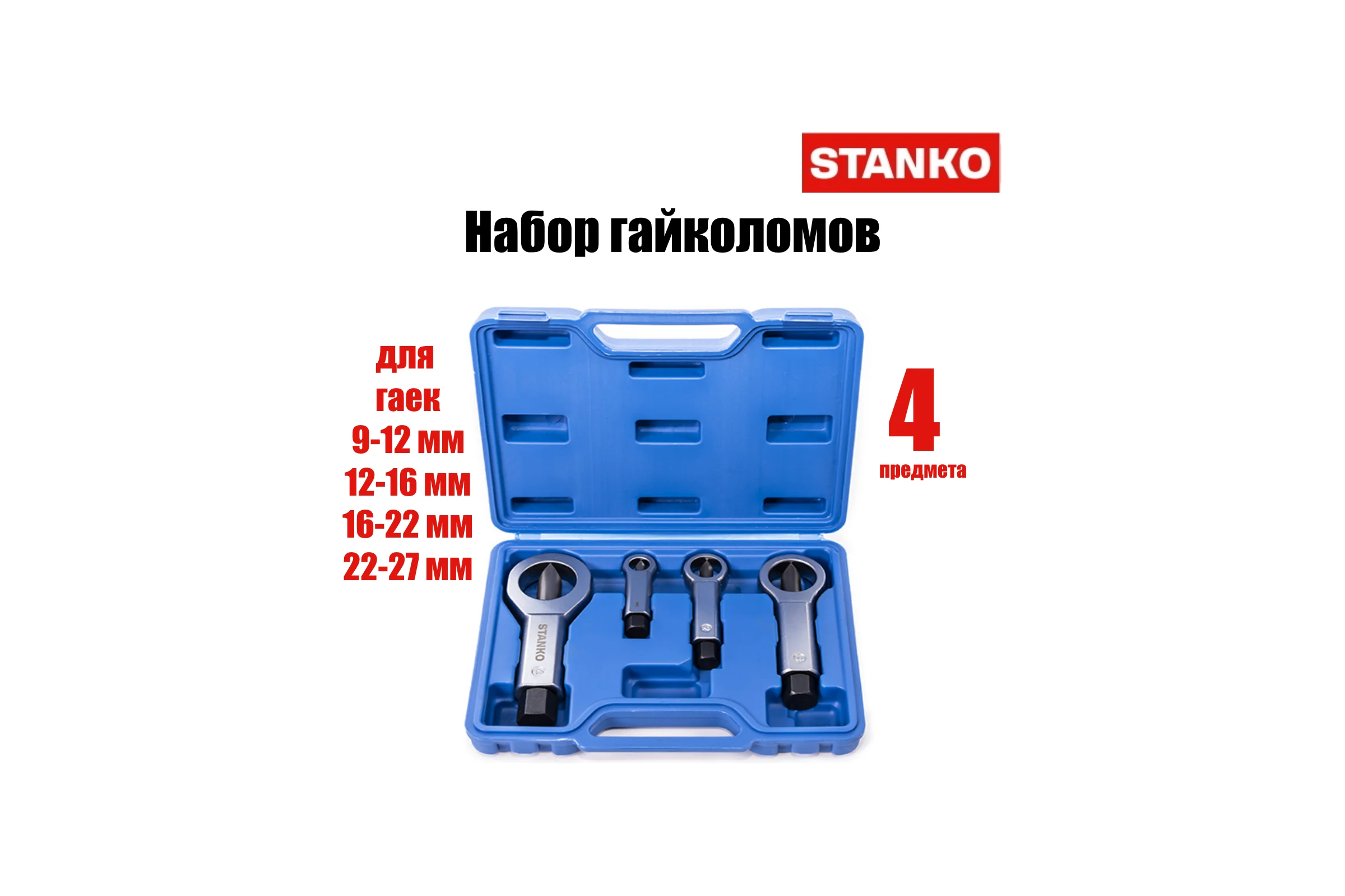 Набор гайколомов STANKO 4 предмета ST432