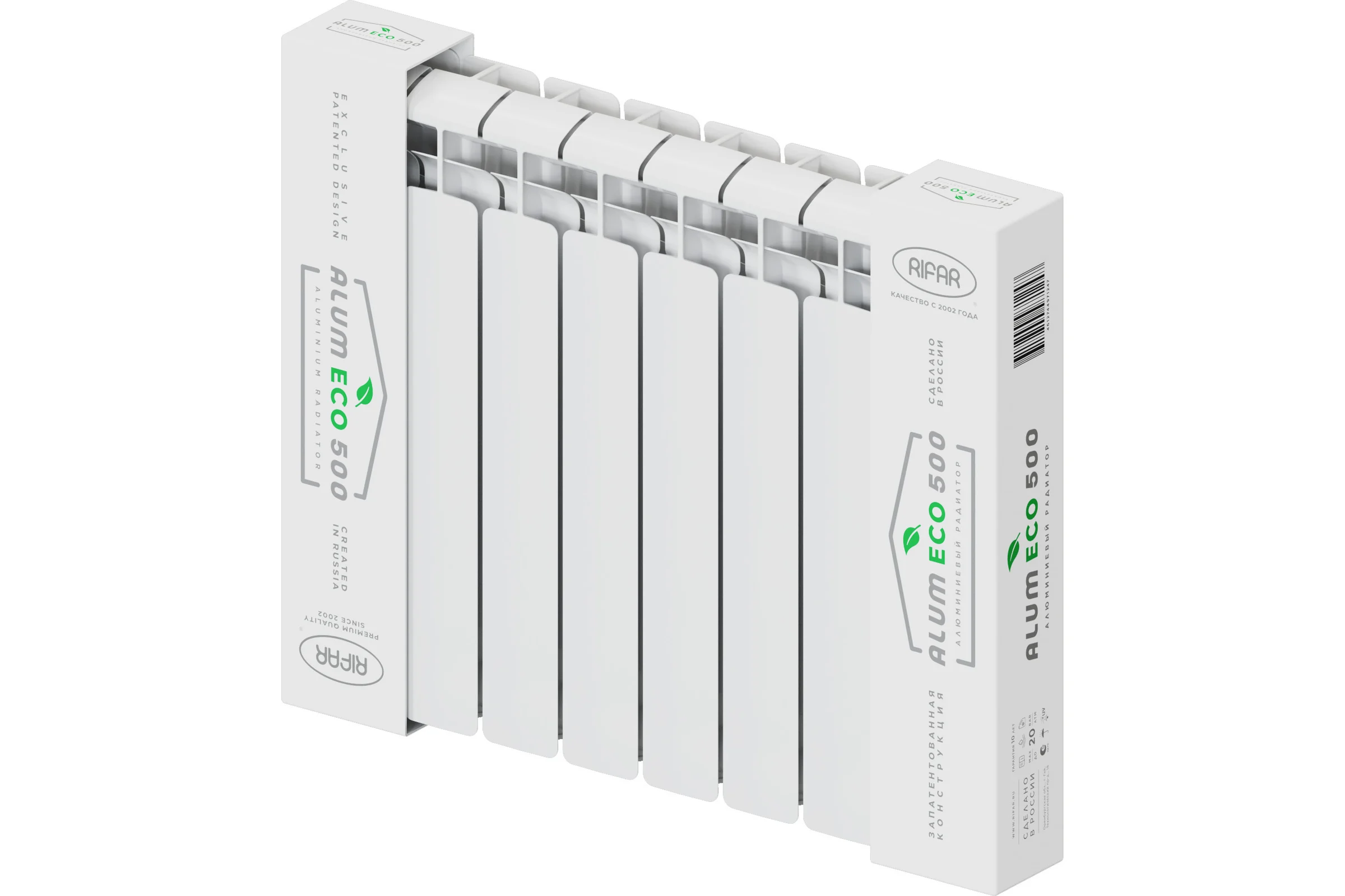 Радиатор алюминиевый RIFAR Alum Eco 500 04 секц. бок. R-AE-500-04