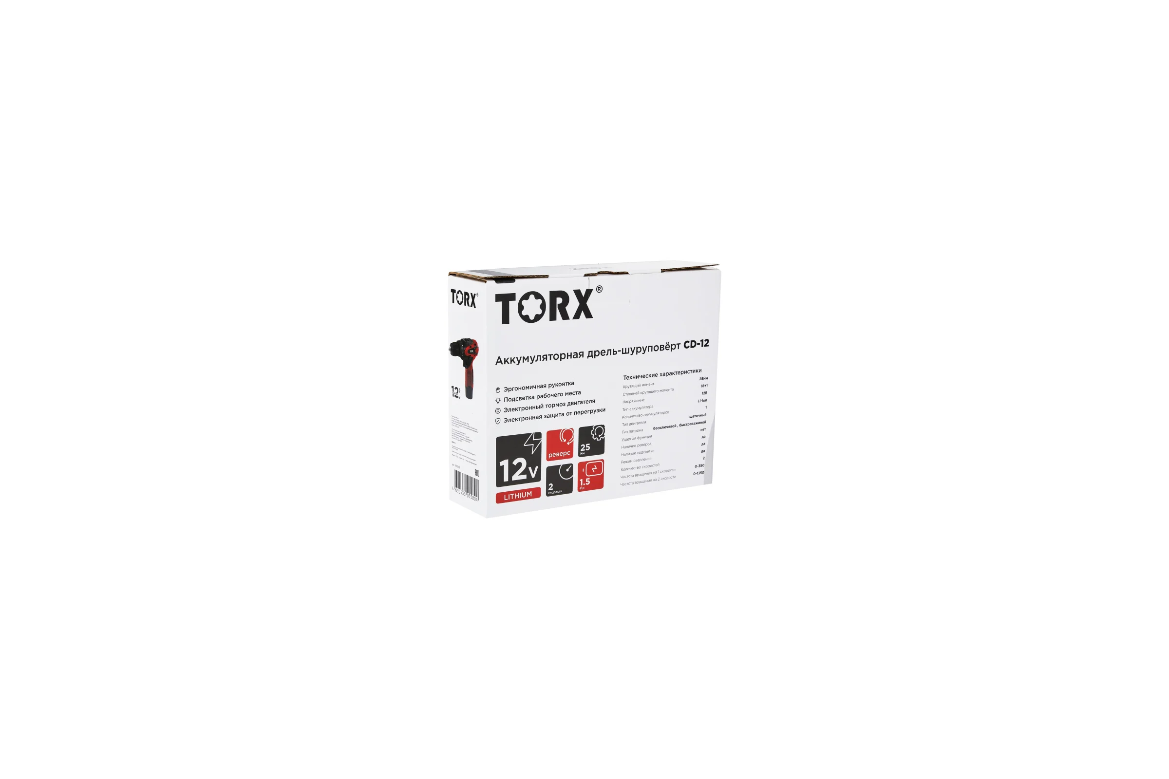 Аккумуляторная дрель-шуруповерт CD-12 TORX 9310212