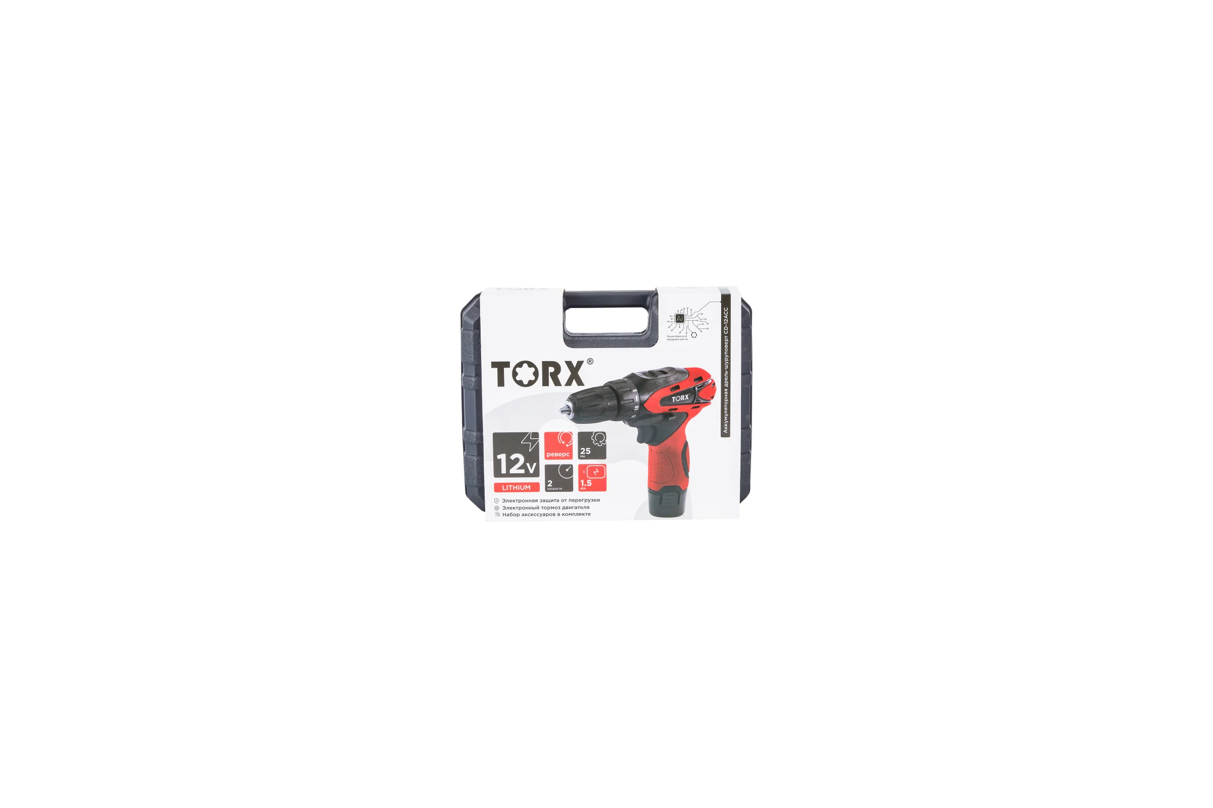Аккумуляторная дрель-шуруповерт TORX CD-12ACC 9310214