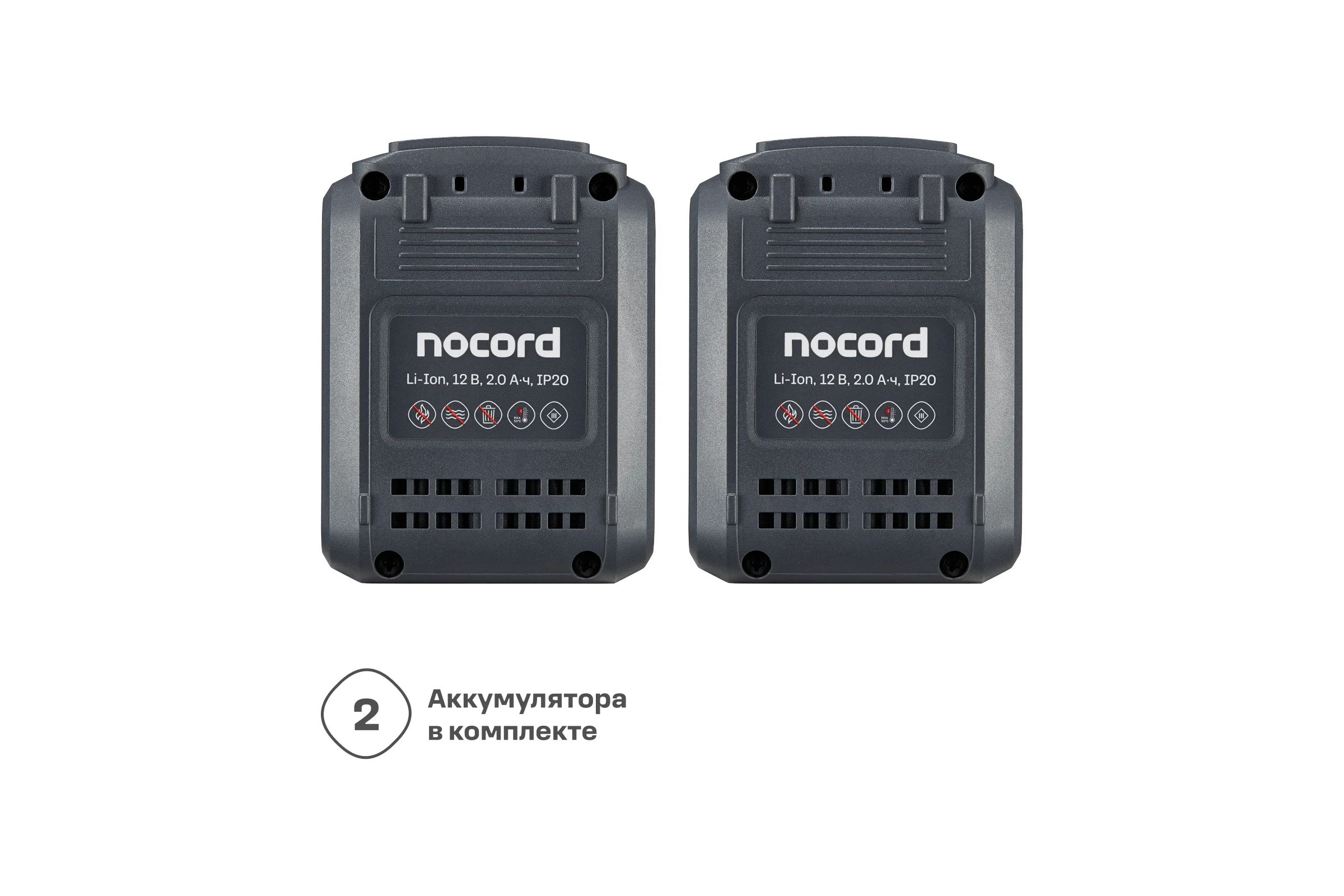 Аккумуляторная ударная бесщеточная дрель-шуруповерт Nocord 12В, 2x2 А·ч Li-Ion, в кейсе 901068.NBDI-12.2.20.A-2