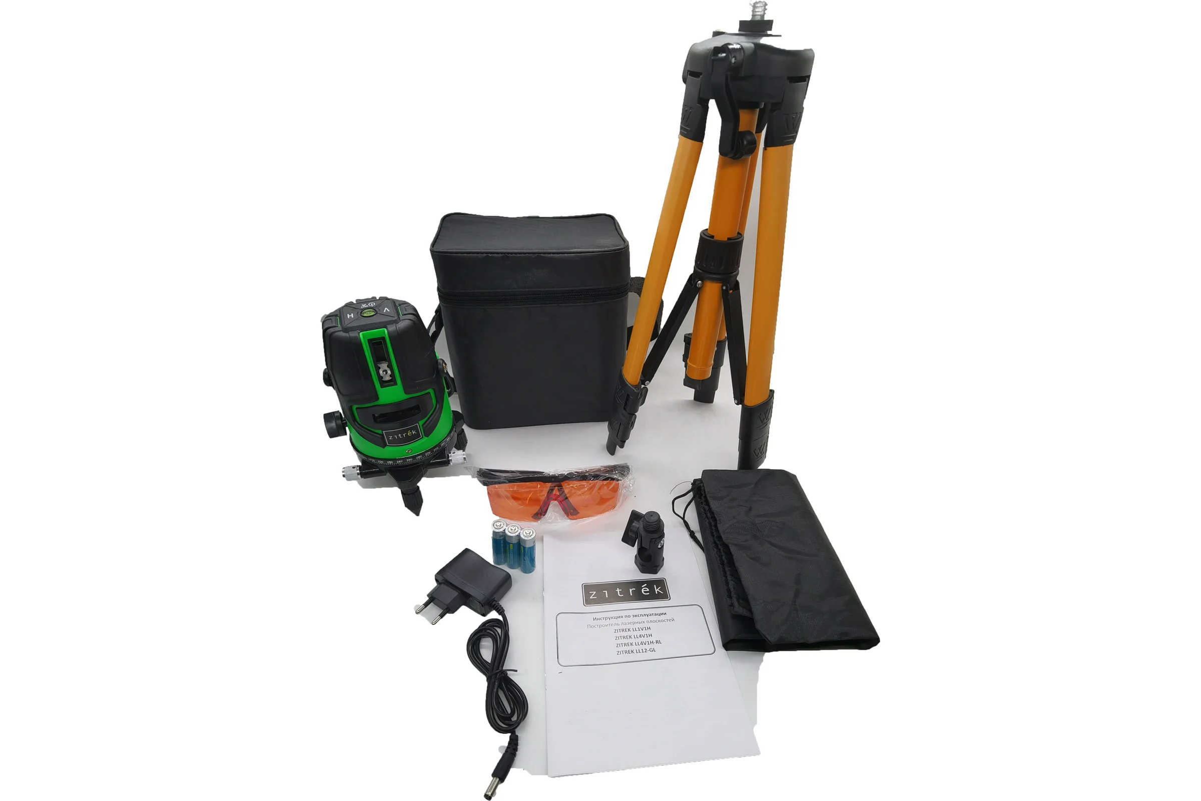 Построитель лазерных плоскостей Zitrek LL4V1H-RL со штативом 065-0099