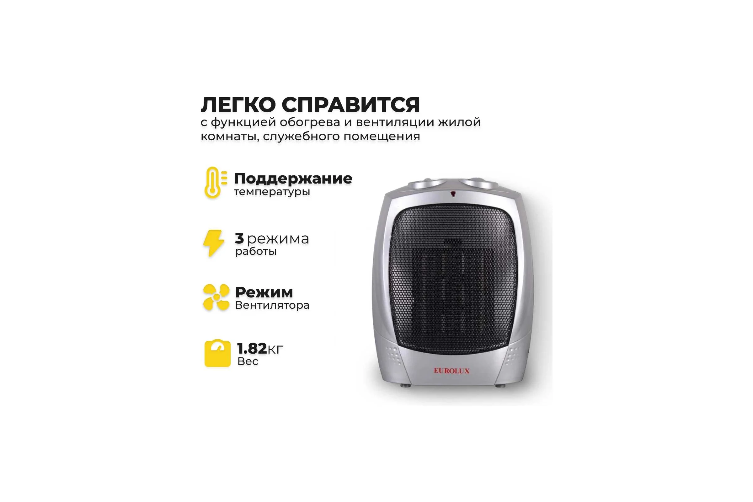 Тепловентилятор Eurolux ТВК-EU-1 67/2/6