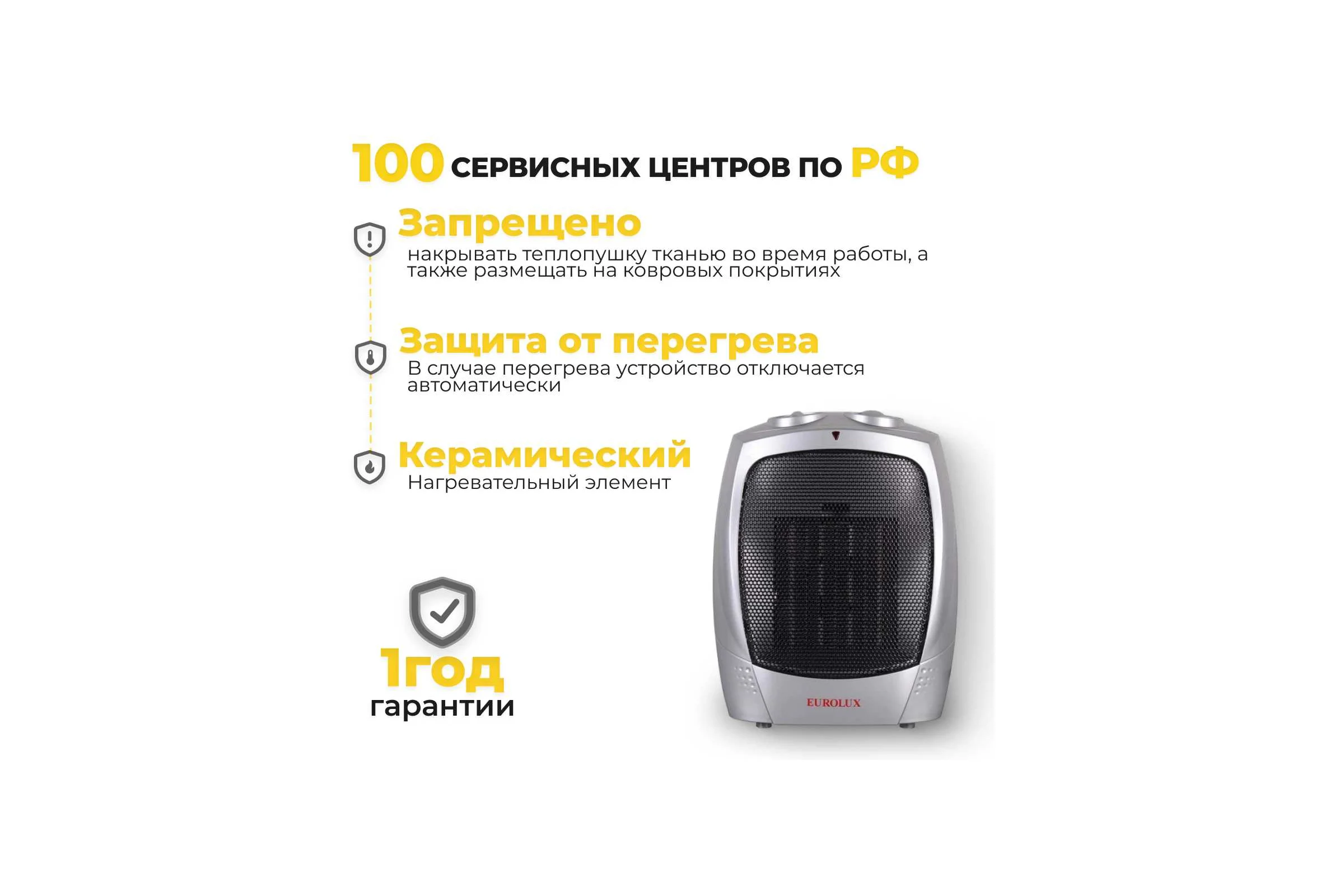 Тепловентилятор Eurolux ТВК-EU-1 67/2/6