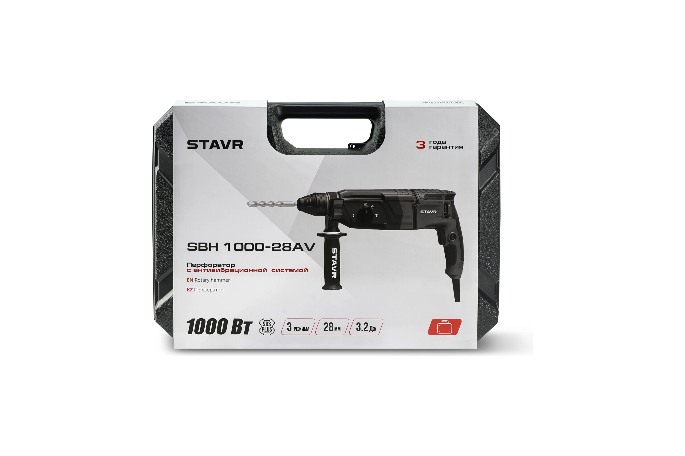Перфоратор Ставр SDS-PLUS, 28 мм, горизонт, 1000 Вт, Stavr SBH 1000-28AV 9030300304