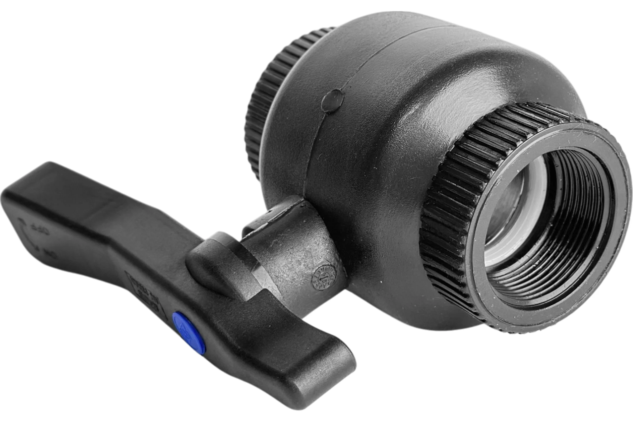 Кран шаровый пластиковый с внутренней резьбой Poliext В1 1/2*В1 1/2 PN16 07040050
