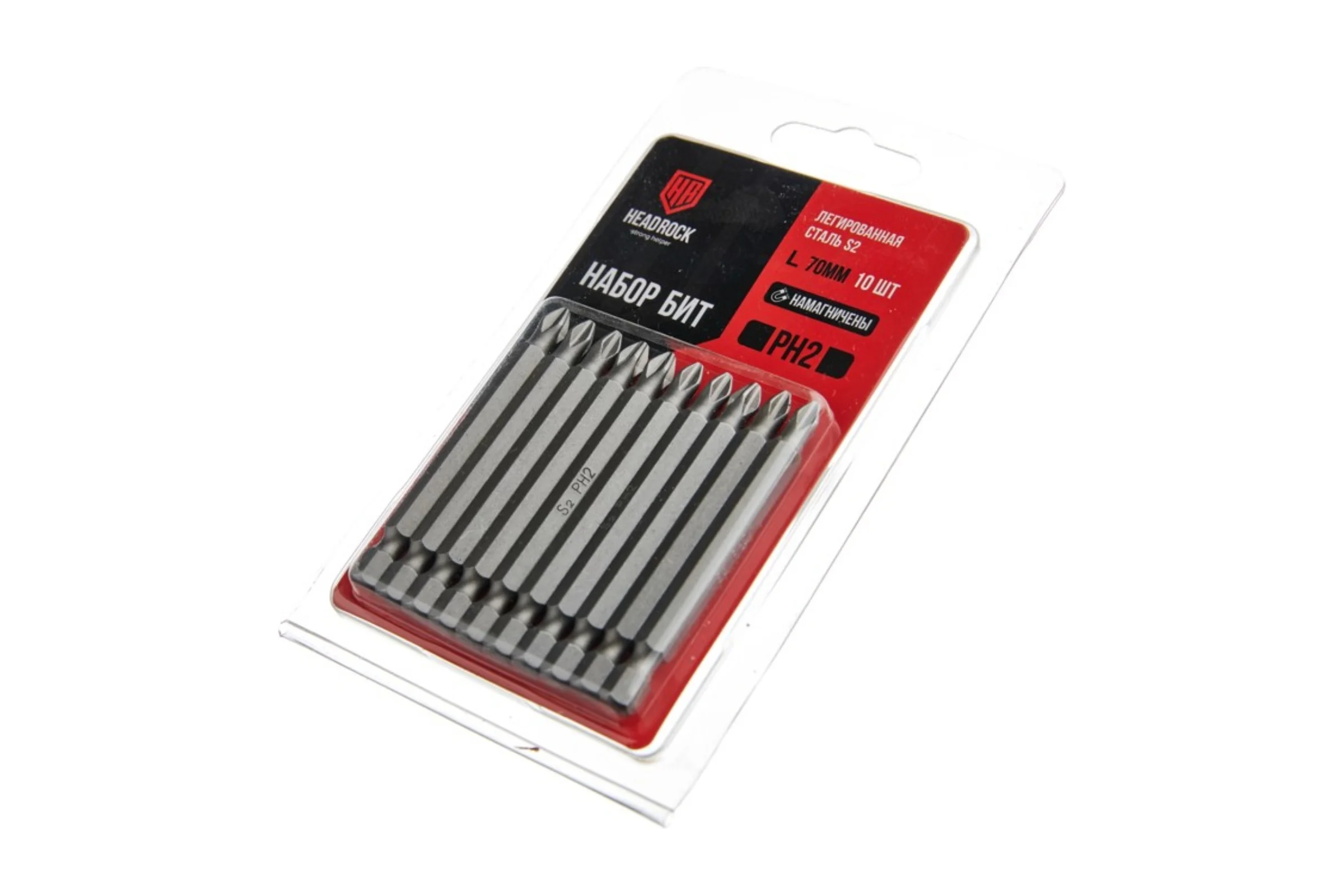 Набор бит HEADROCK PH2x70 комплект 10 шт. 453-814-038