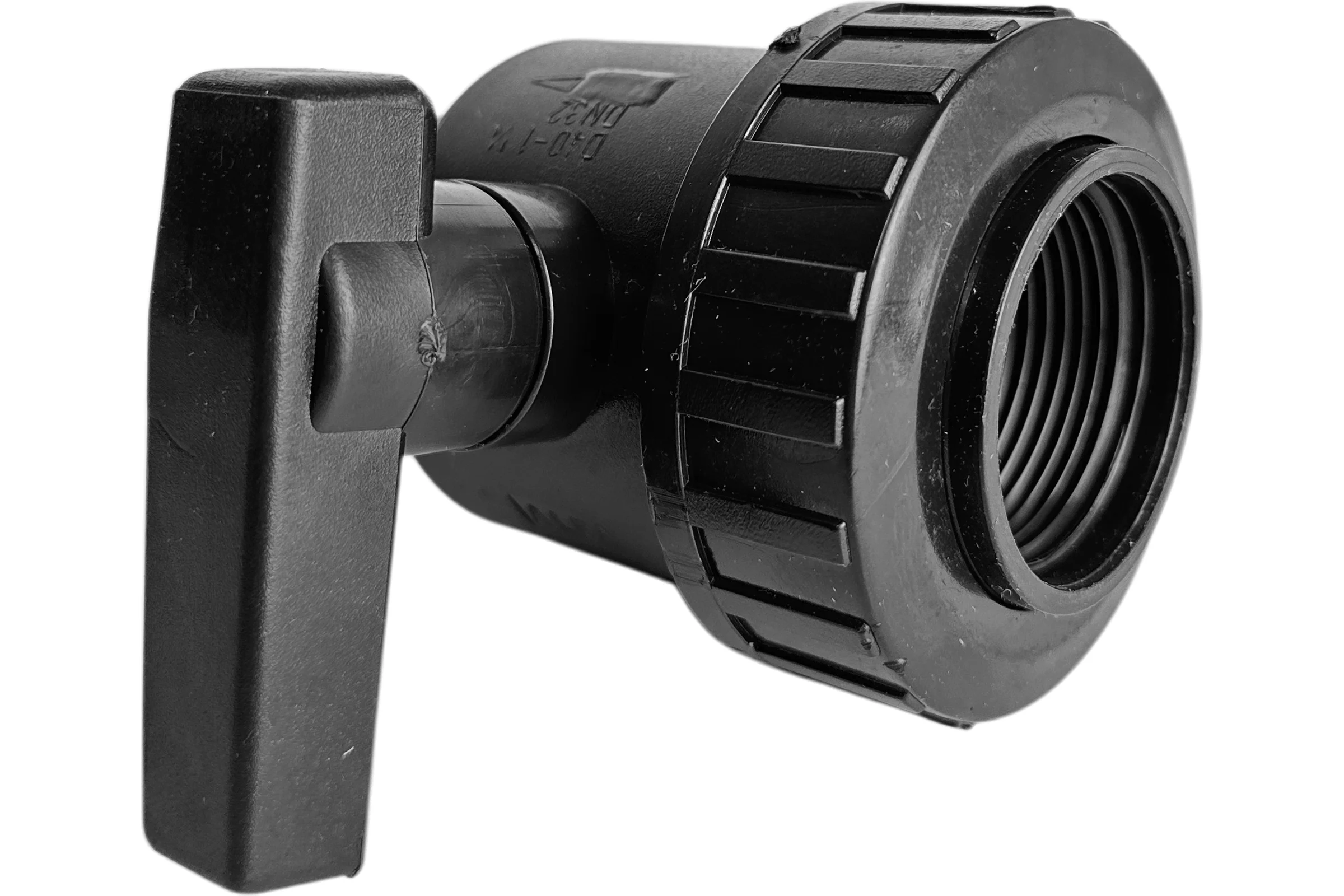 Кран пластиковый Poliext резьбовой Н1 1/4*В1 1/4 PN6 07020030