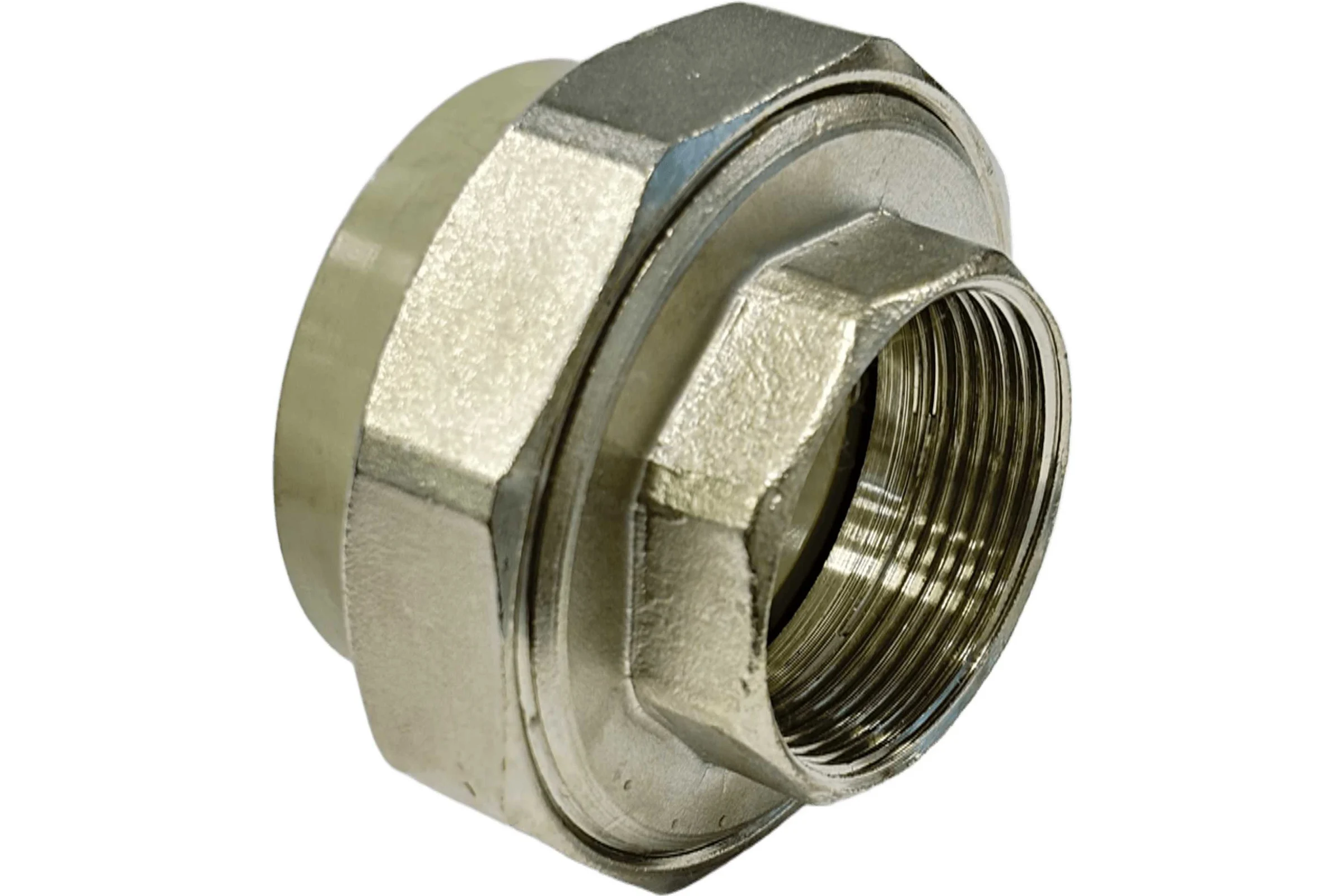 Муфта комбинированная разъемная TEBO PPR, 50x1.1/2" ВР O-ring, серый 016022011