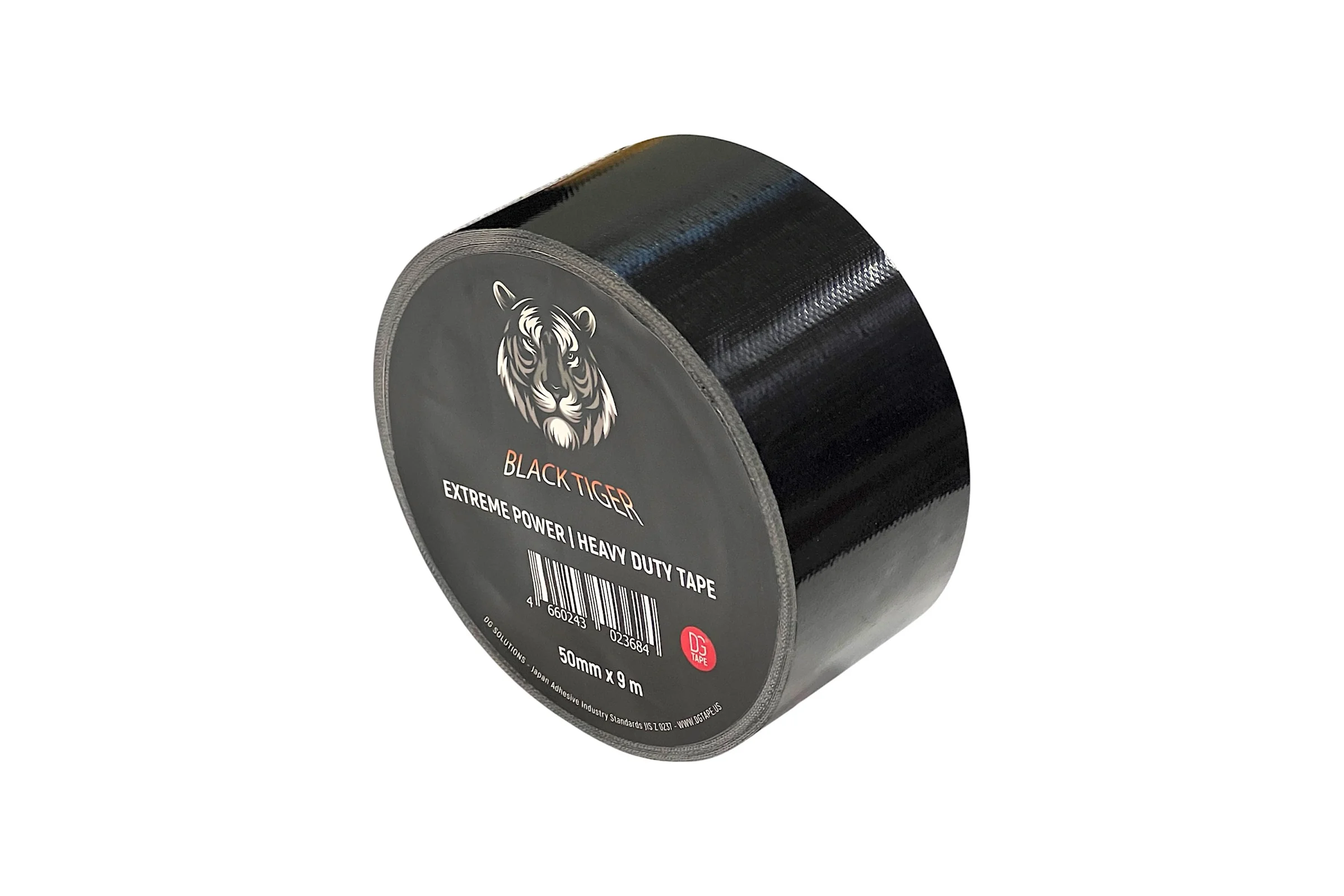 Клейкая лента DGTAPE TIGER BLACK Extreme Power - Гаффа тейп 50мм/23м - Черный EXT50/23/B