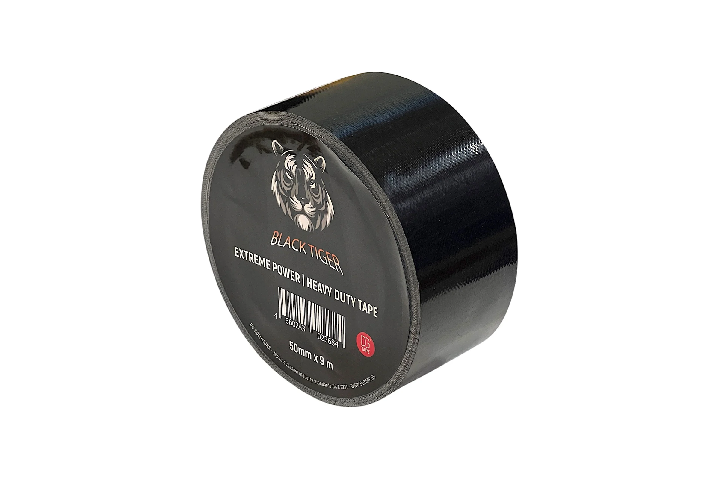 Клейкая лента DGTAPE TIGER BLACK Extreme Power - Гаффа тейп 50мм/9м - Черный EXT50/9/B