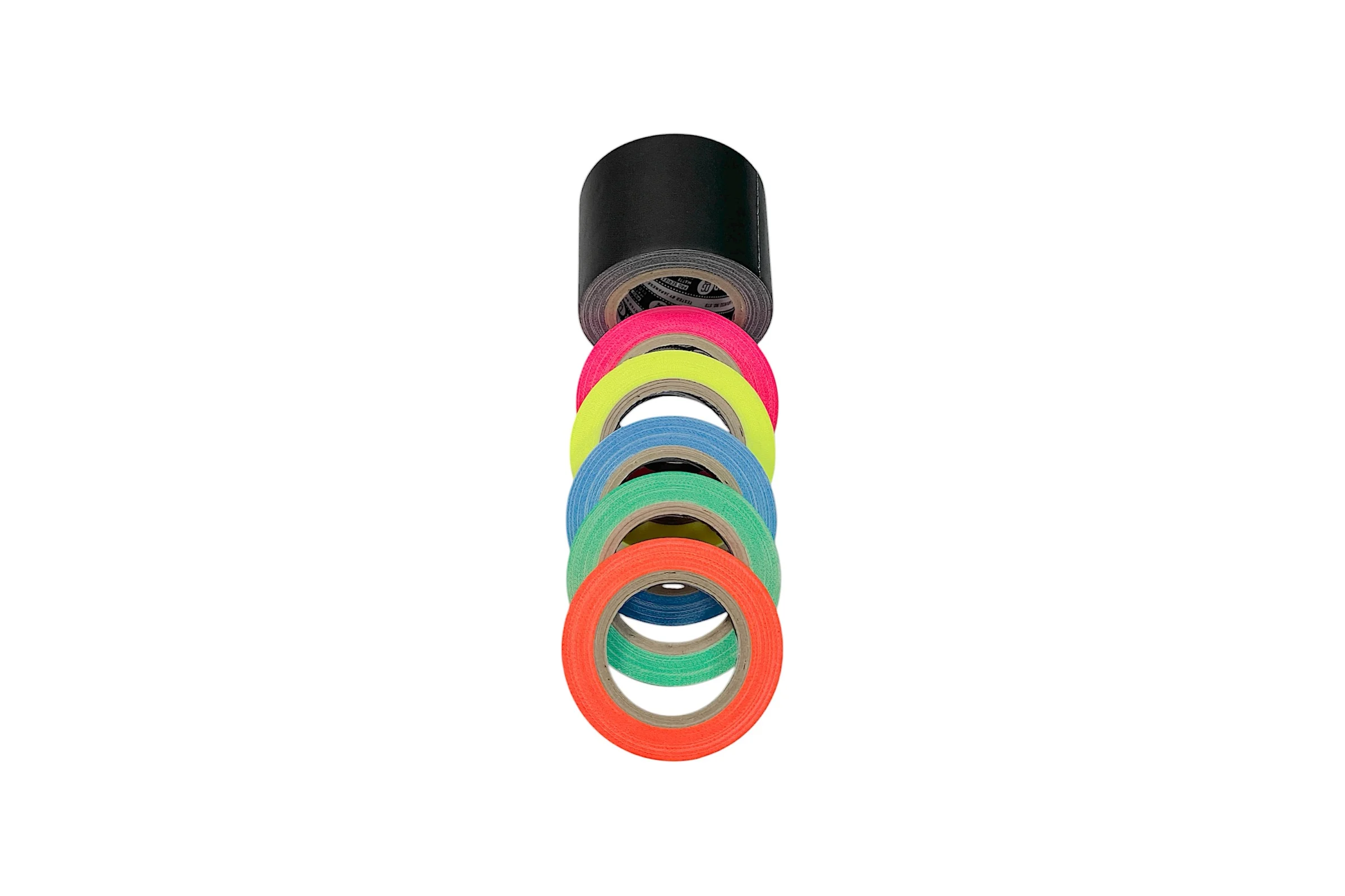 Клейкая лента DGTAPE TrueGaff - Гаффа тейп набор 5 шт. 10 мм/6 м и 1 шт. 50 мм/6 м - Micro gaffer set MGSET/B