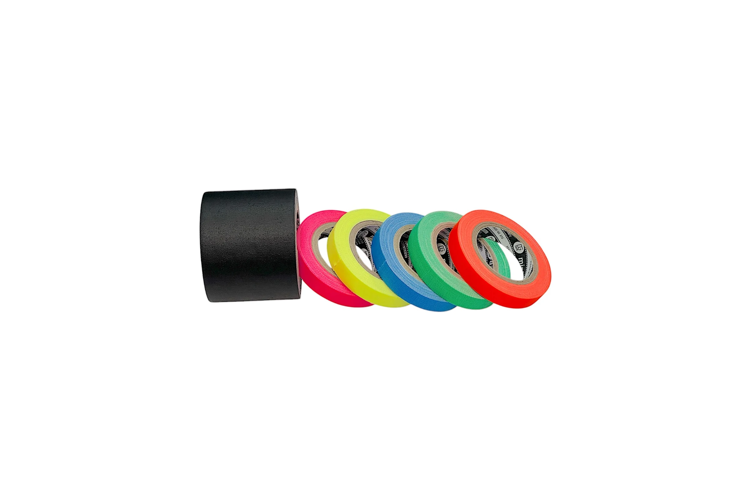 Клейкая лента DGTAPE TrueGaff - Гаффа тейп набор 5 шт. 10 мм/6 м и 1 шт. 50 мм/6 м - Micro gaffer set MGSET/B