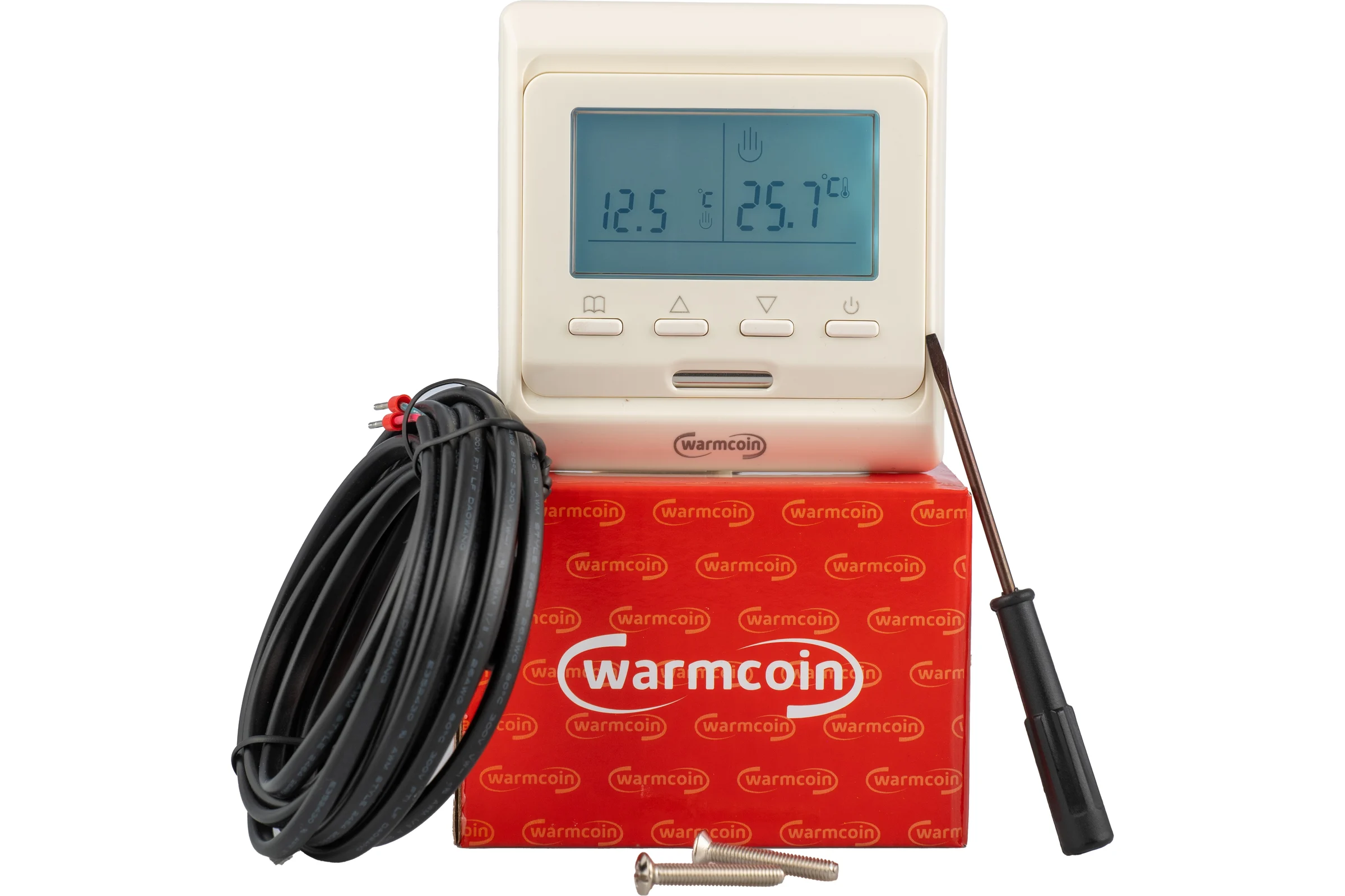 Терморегулятор программируемый Warmcoin W51 бежевый W51_beige