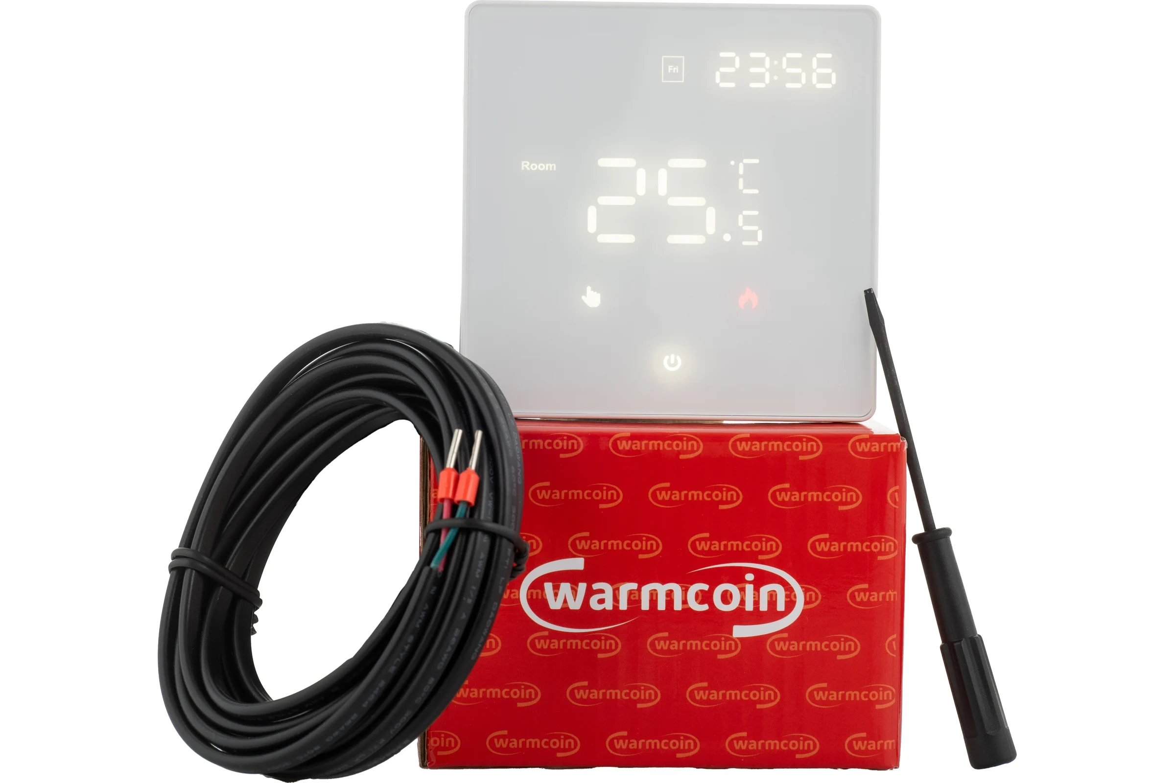 Терморегулятор программируемый Warmcoin W500i SNOW W500_белый