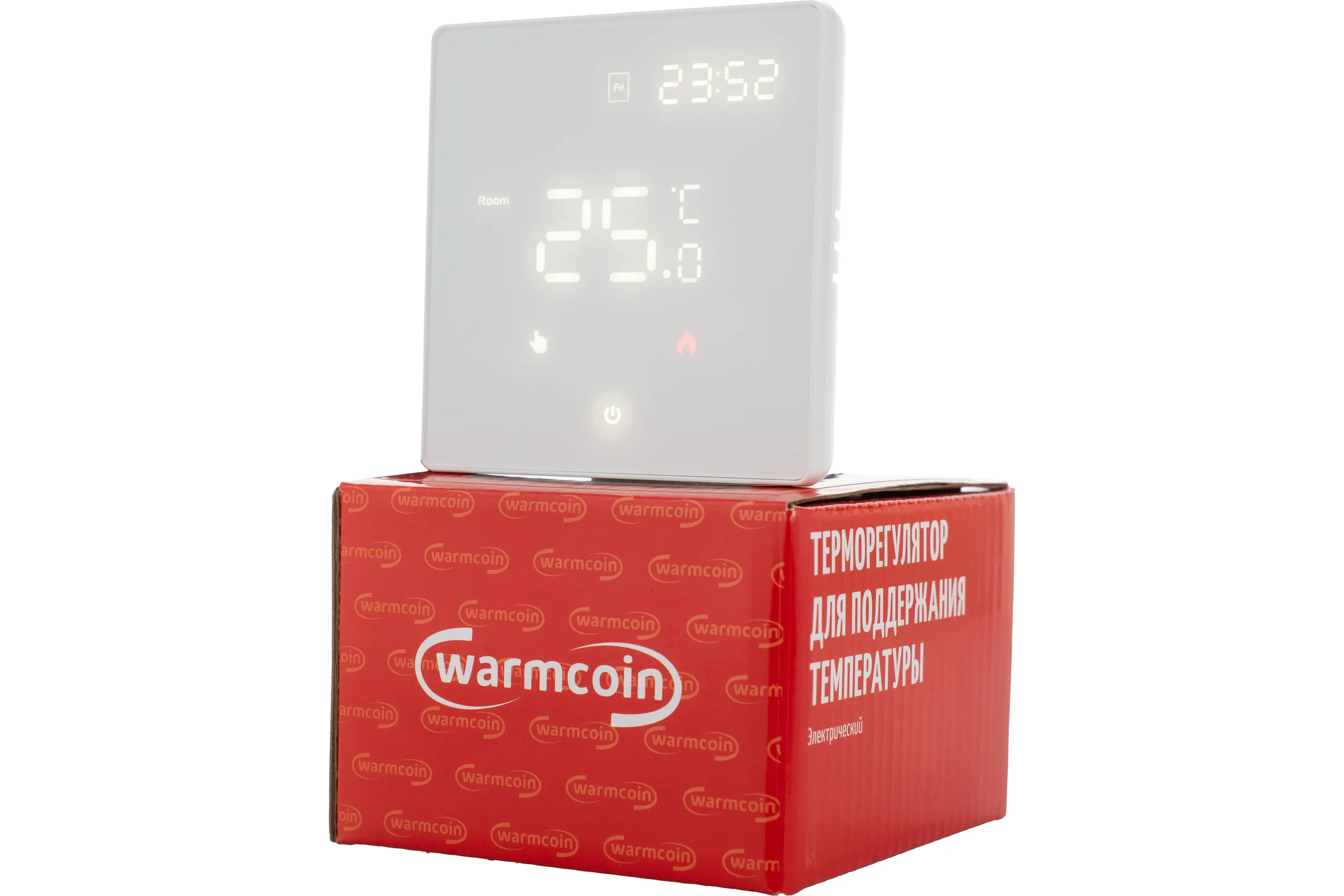 Терморегулятор программируемый Warmcoin W500i SNOW W500_белый