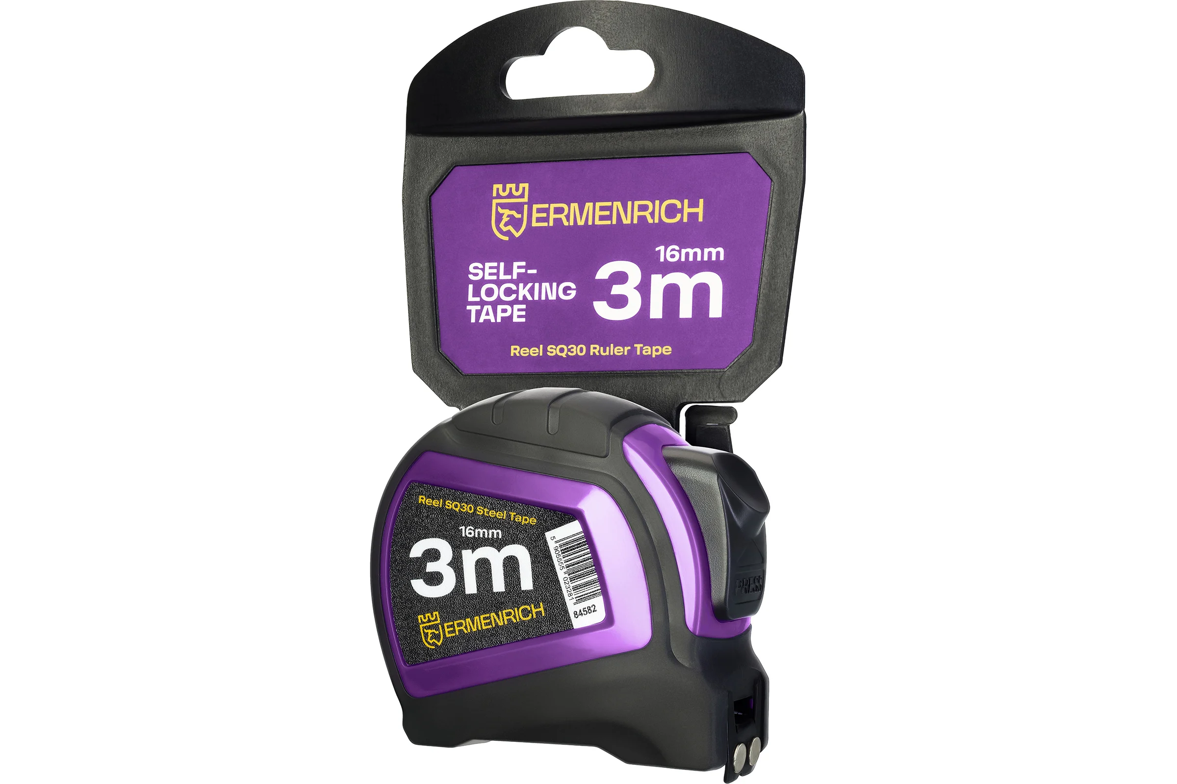 Рулетка Ermenrich (Эрменрих) Reel SQ30, фиолетовый 84582